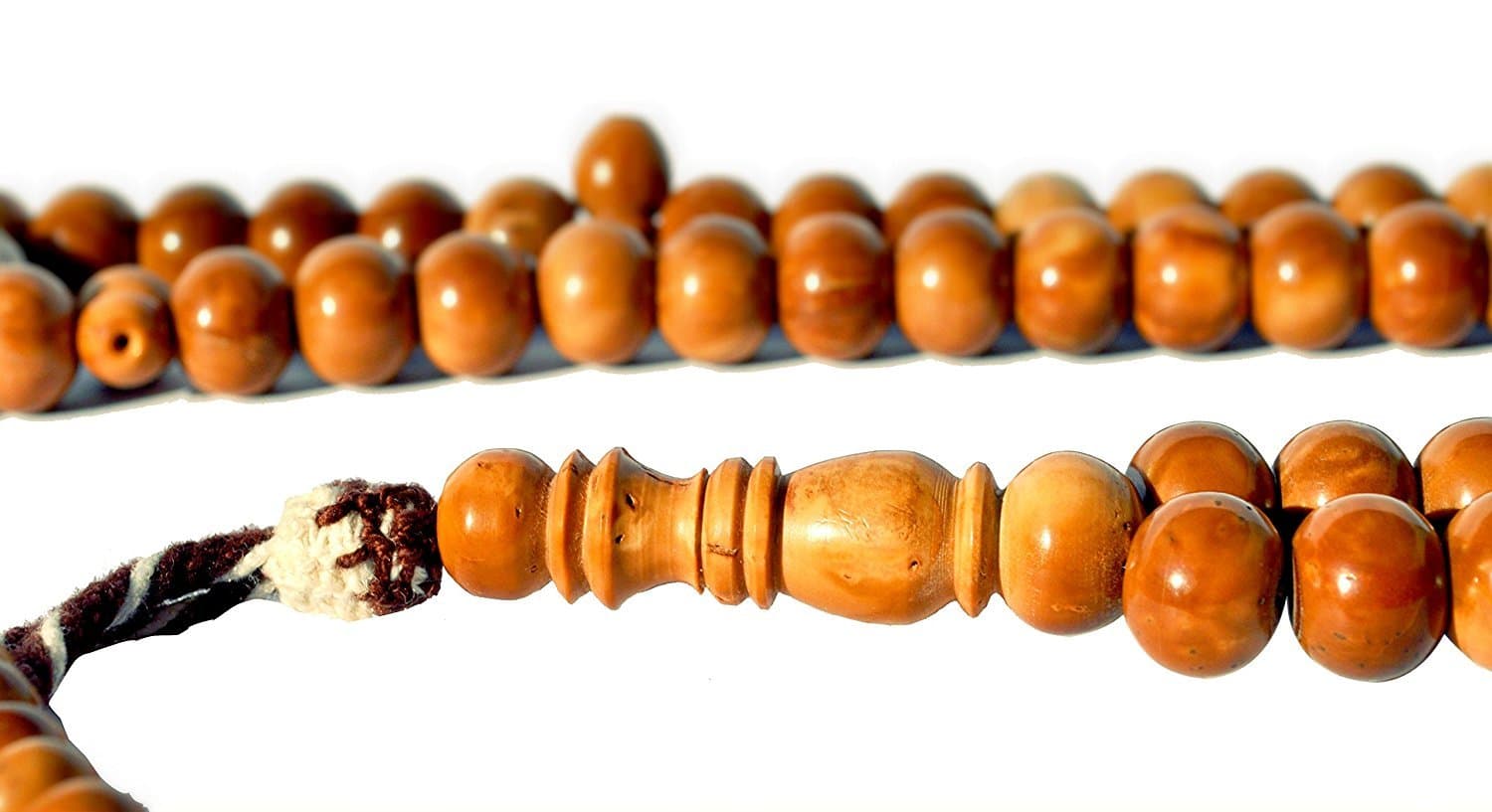Large Embowed Natural Brown Coquille BasmalaBeads
