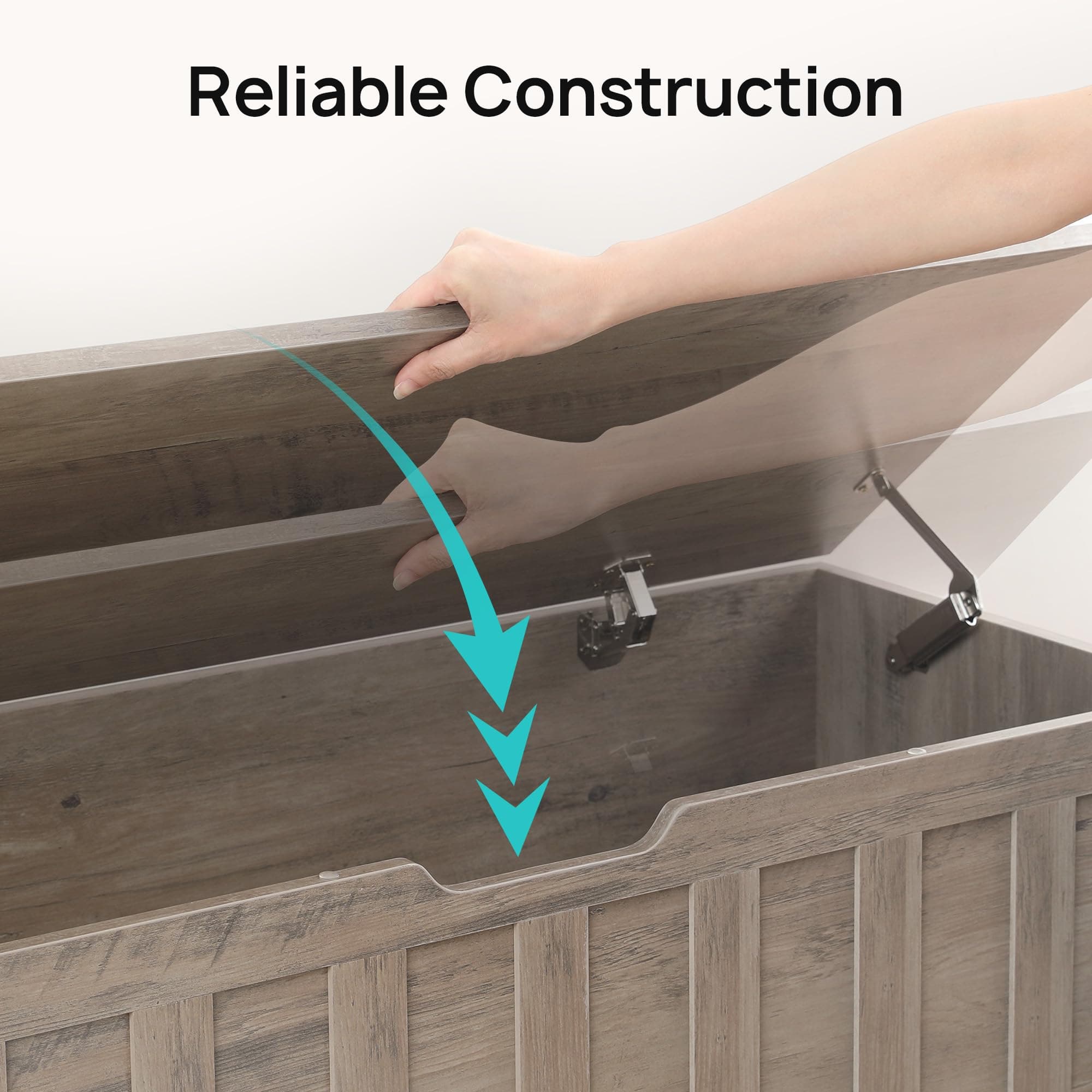 Evajoy Storage Chest Toy Chest (Grey)