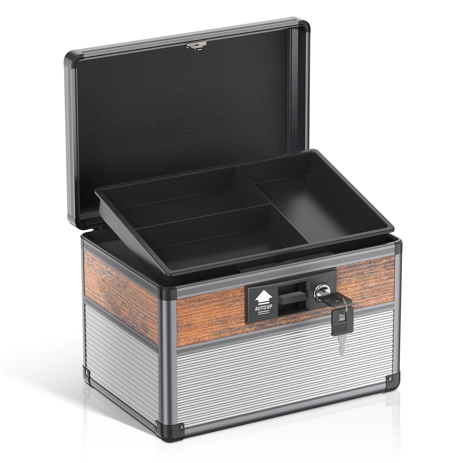 Glosen Medicine Lock Box,locking medicine box, Security Lock Boxes,lock box, First Aid Key Safe Box,Lock Box for Medication