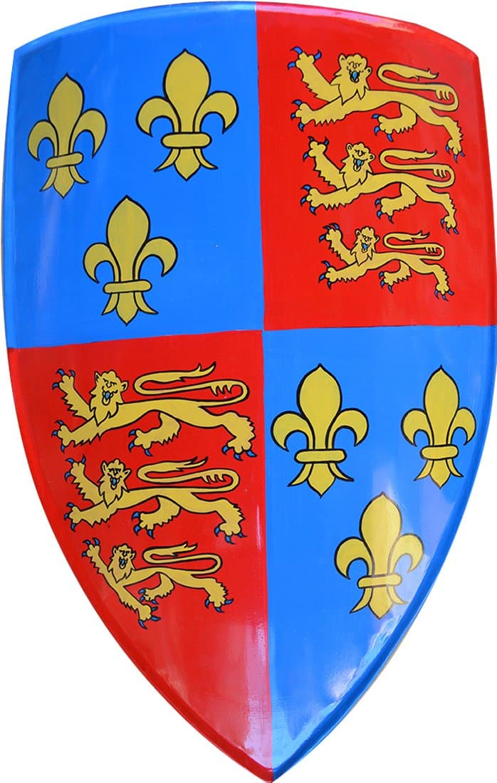 Medieval Metal Shield Crusader Medium Primed & Painted