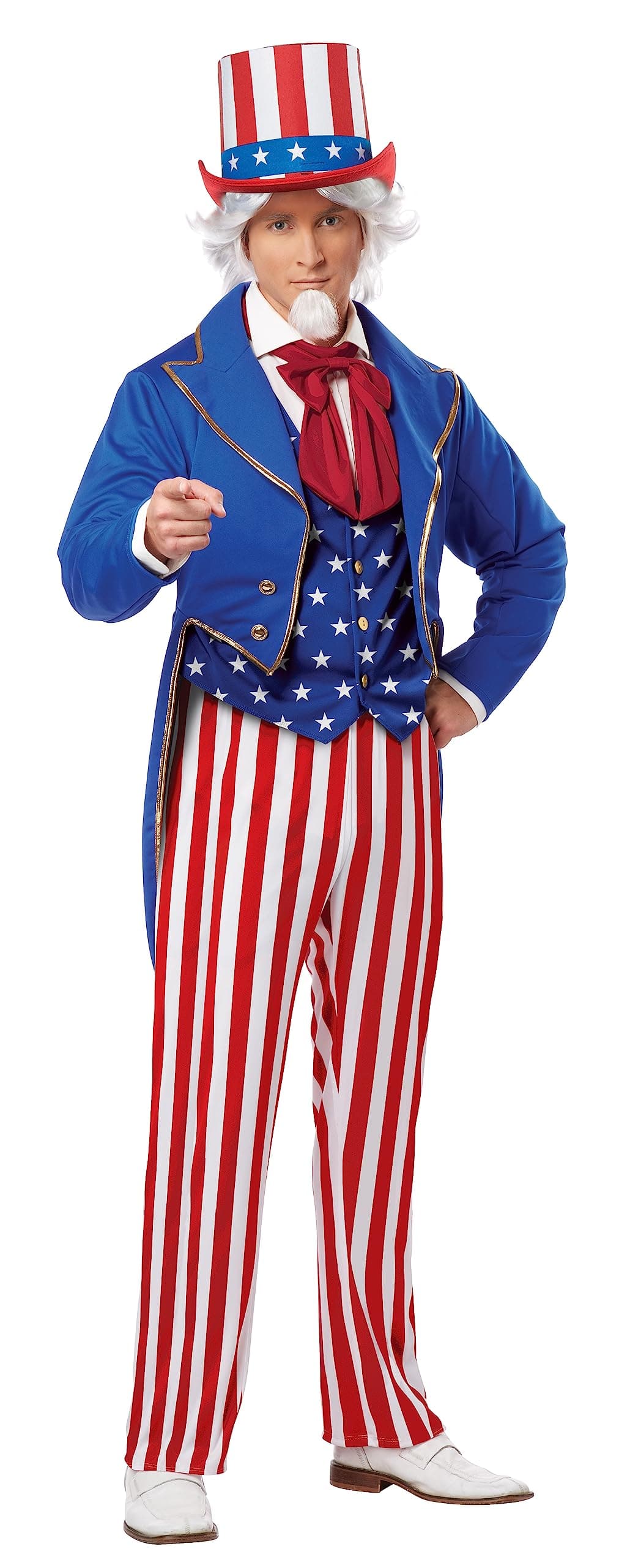 California Costumes Men's Uncle Sam Adult, Red/Blue/White