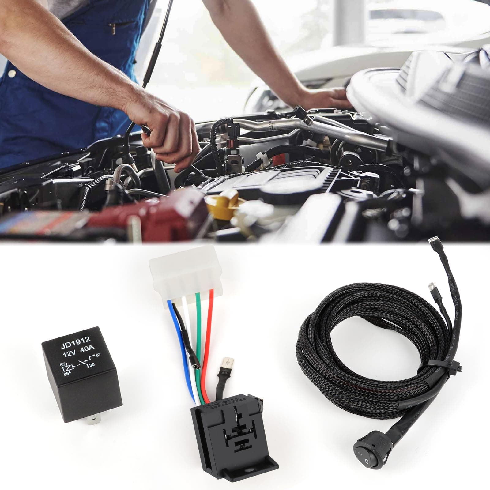 Main Relay Conversion Kit Compatible with 88-91 Honda Civic/CRX,86-93 Integra,86-90 Legend,92-94 Vigor,86-89 Accord,85-91 Prelude