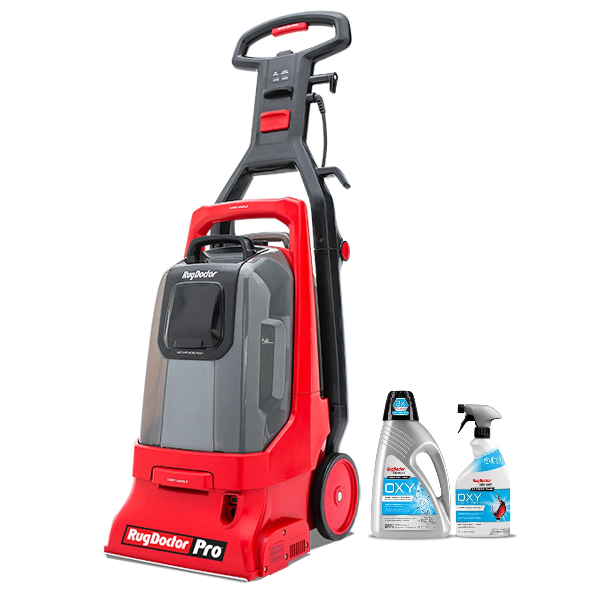 Rug Doctor Pro Deep Oxy Pack Carpet Cleaner, Large, Red