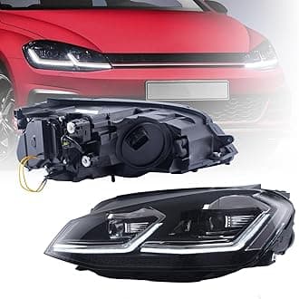 JDMSPEED New LED Head Lamps With Dynamic Indicator Headlight Replacement For VW Volkswagen Golf 7 2013-2018