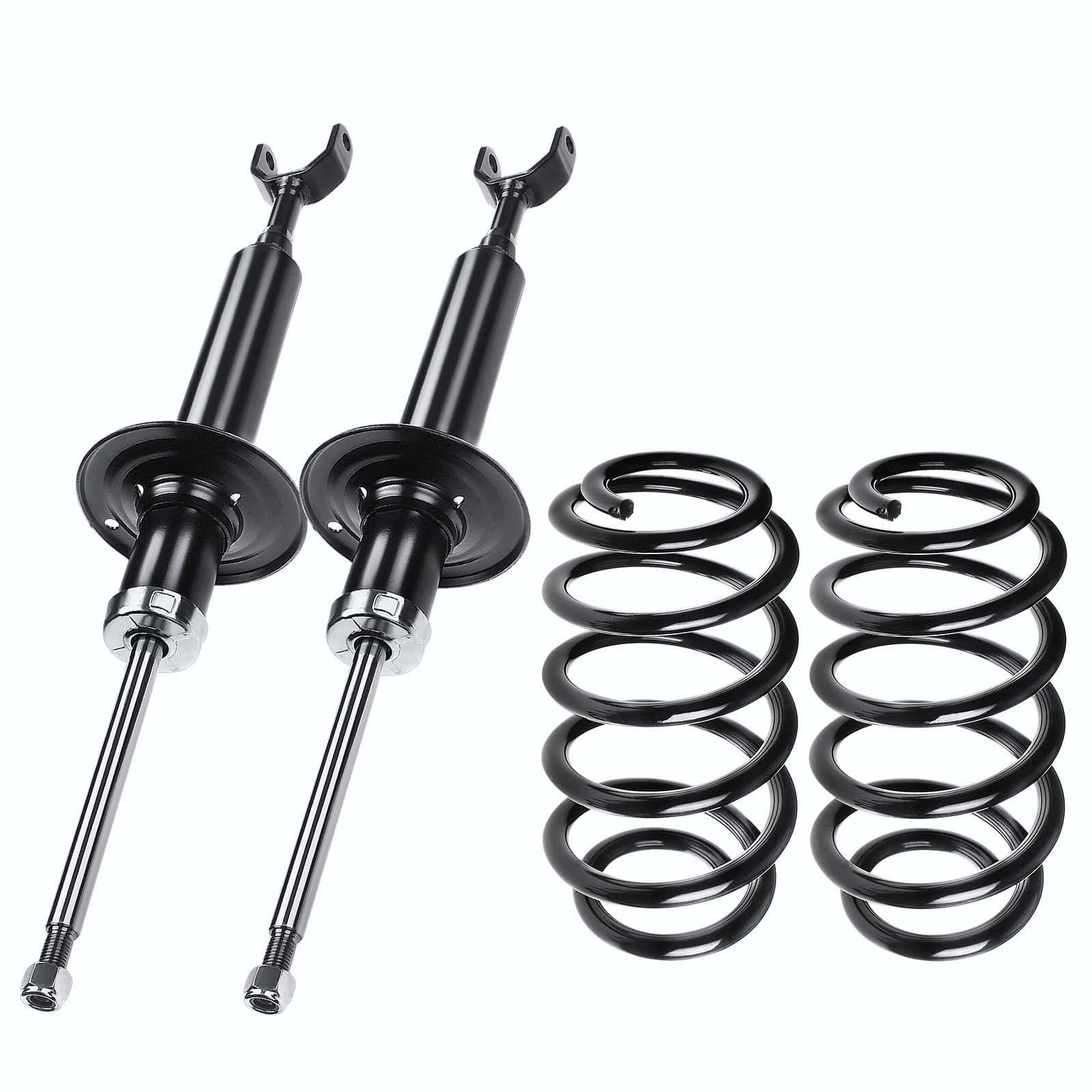 Frankberg 2 x Complete Shock Absorber Suspension Strut Set Front Axle Compatible with A6 4B2 C5 2.5L 1997-2004 A6 Avant 4B5 2.5L 1997-2004 Replace # 4B0412031CB