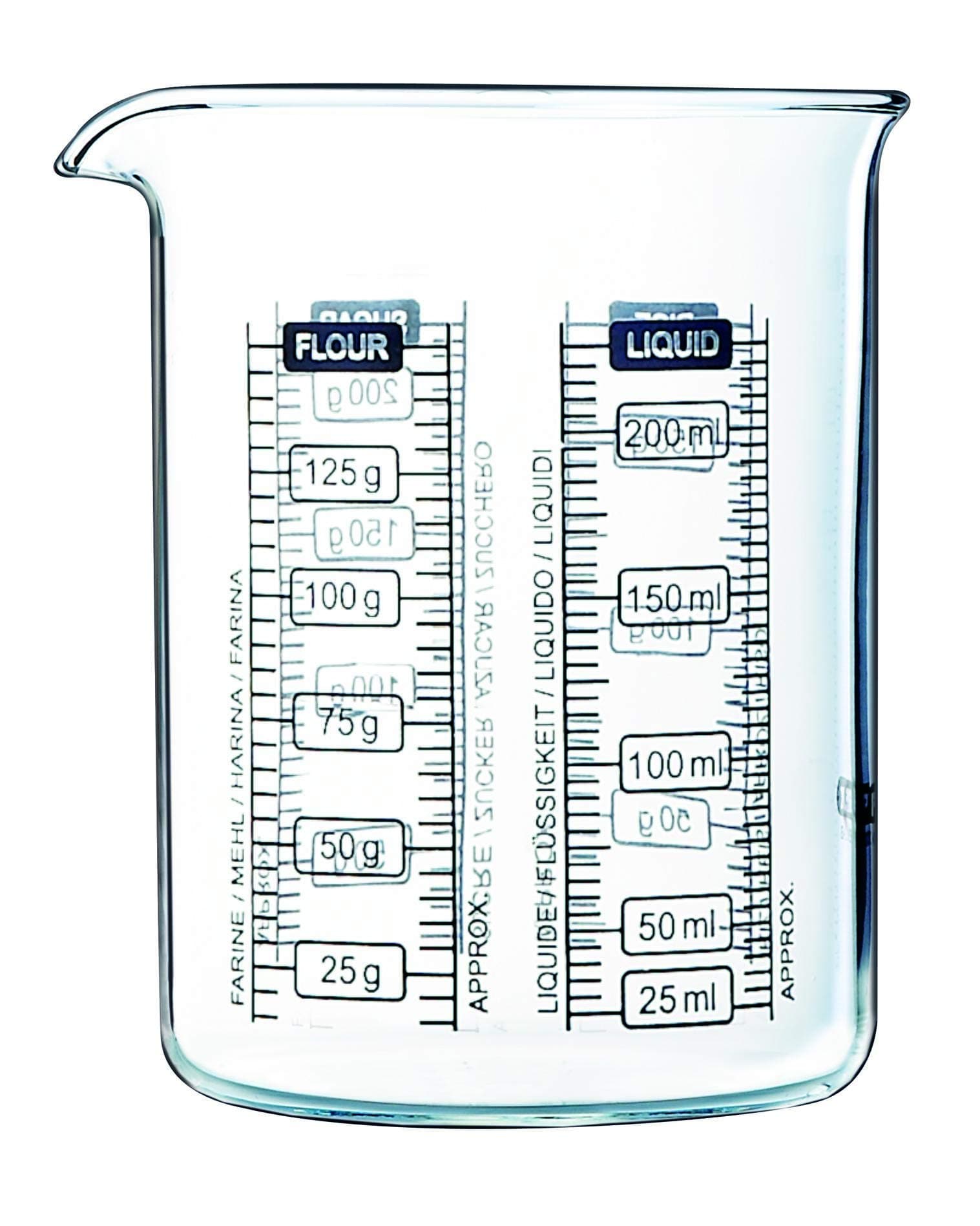 250 ml Kitchen Lab Measure and Mix Beaker, Multicolour