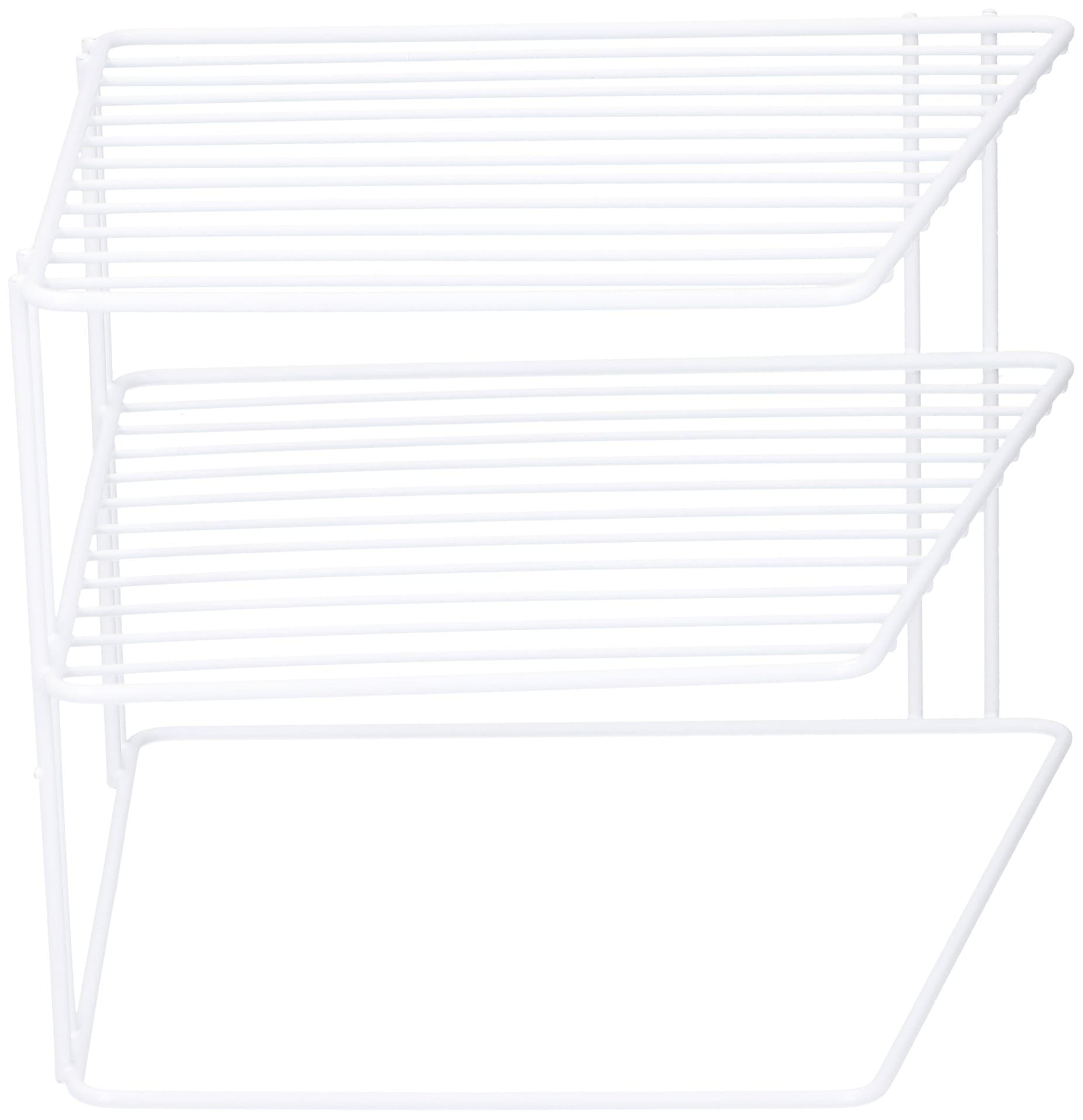 Edco Kitchen Dish Metal Plate Rack, White, One Size