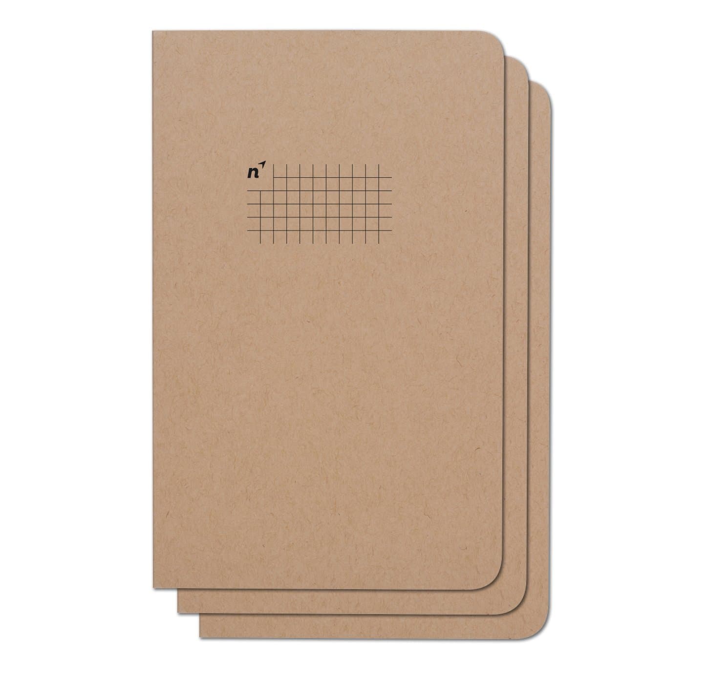 Northbooks Notebook/Journal (3 Pack), 96 Square Grid Pages, Acid Free Sheets, 5x8 | Made in USA