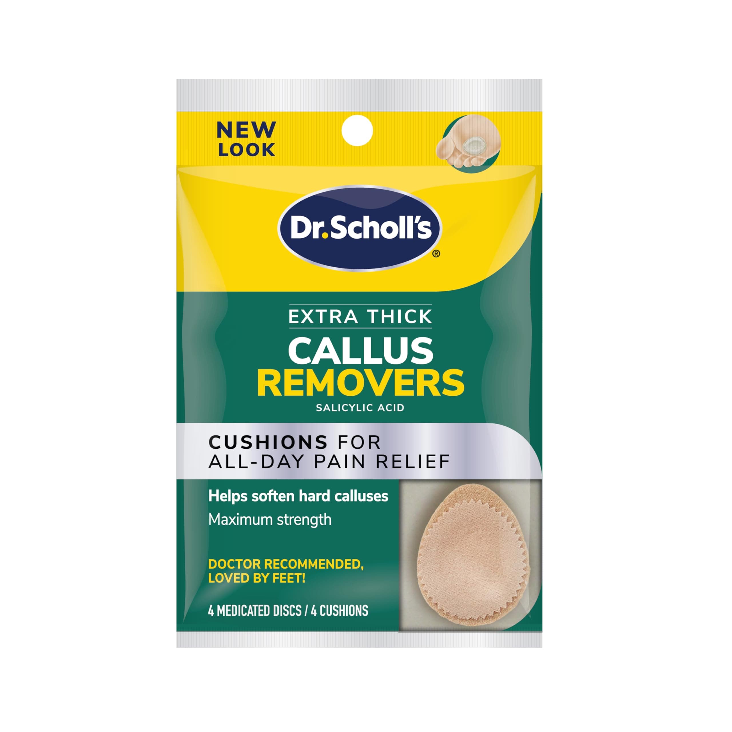 Extra Callus Removers, Extra Thick Pads, 4 Count