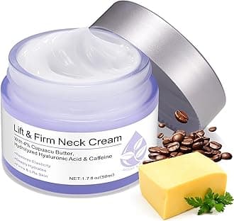 Neck Firming Cream with Peptides & Retinol, Anti-Aging Moisturiser for Sagging Skin, Wrinkles & Fine Lines - Best For Tightening Sagging Skin Sculpted Go Pure Neck Cream, Vegan & Cruelty-Free