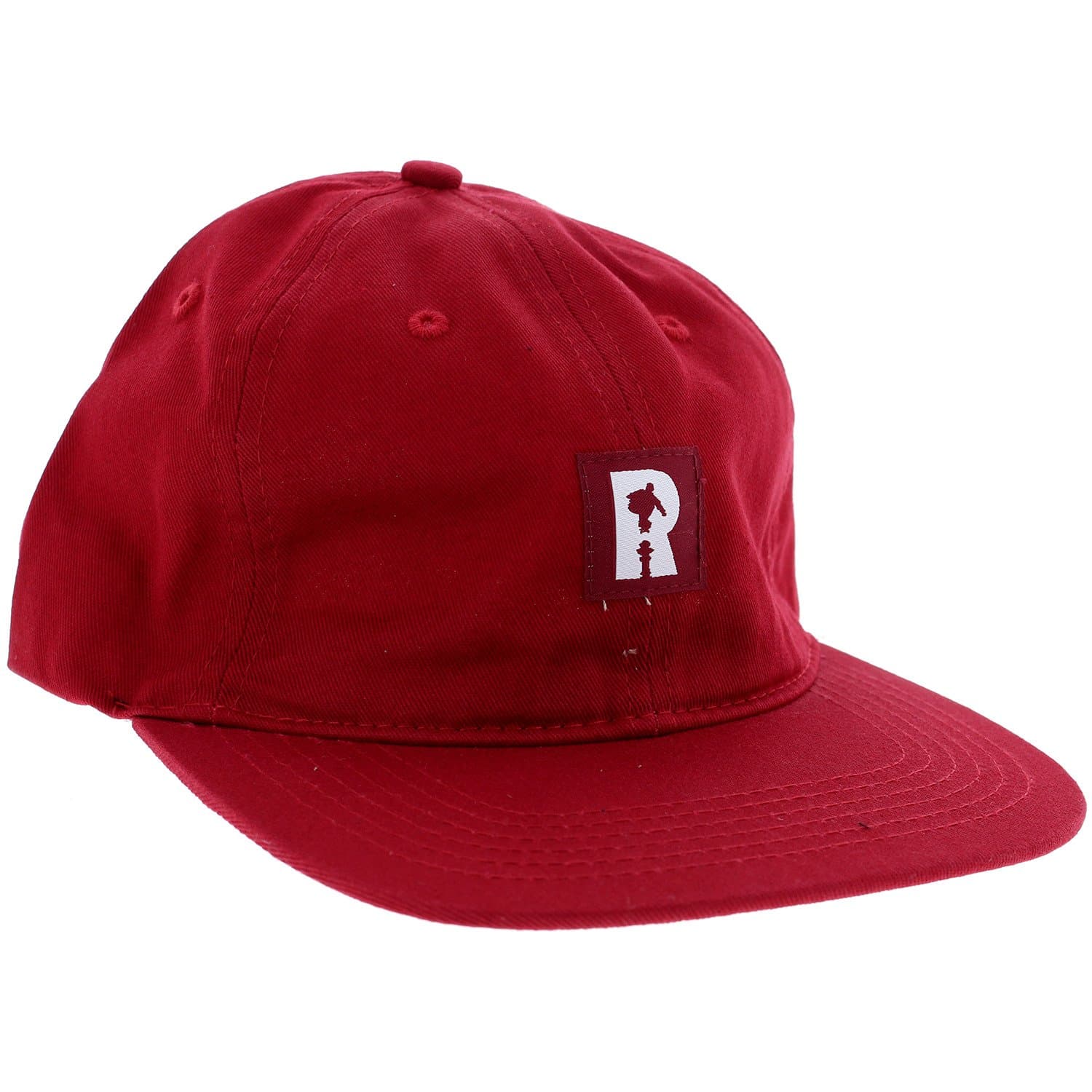 Real Skateboards Label Lowpro Burgundy Snapback Hat - Adjustable