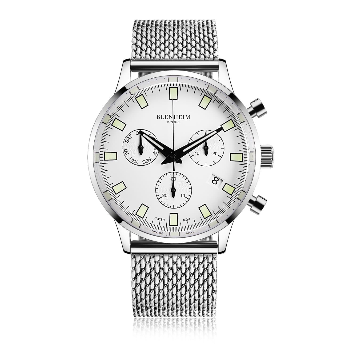 Blenheim London® Chronomaster Pilot Watch (Silver)