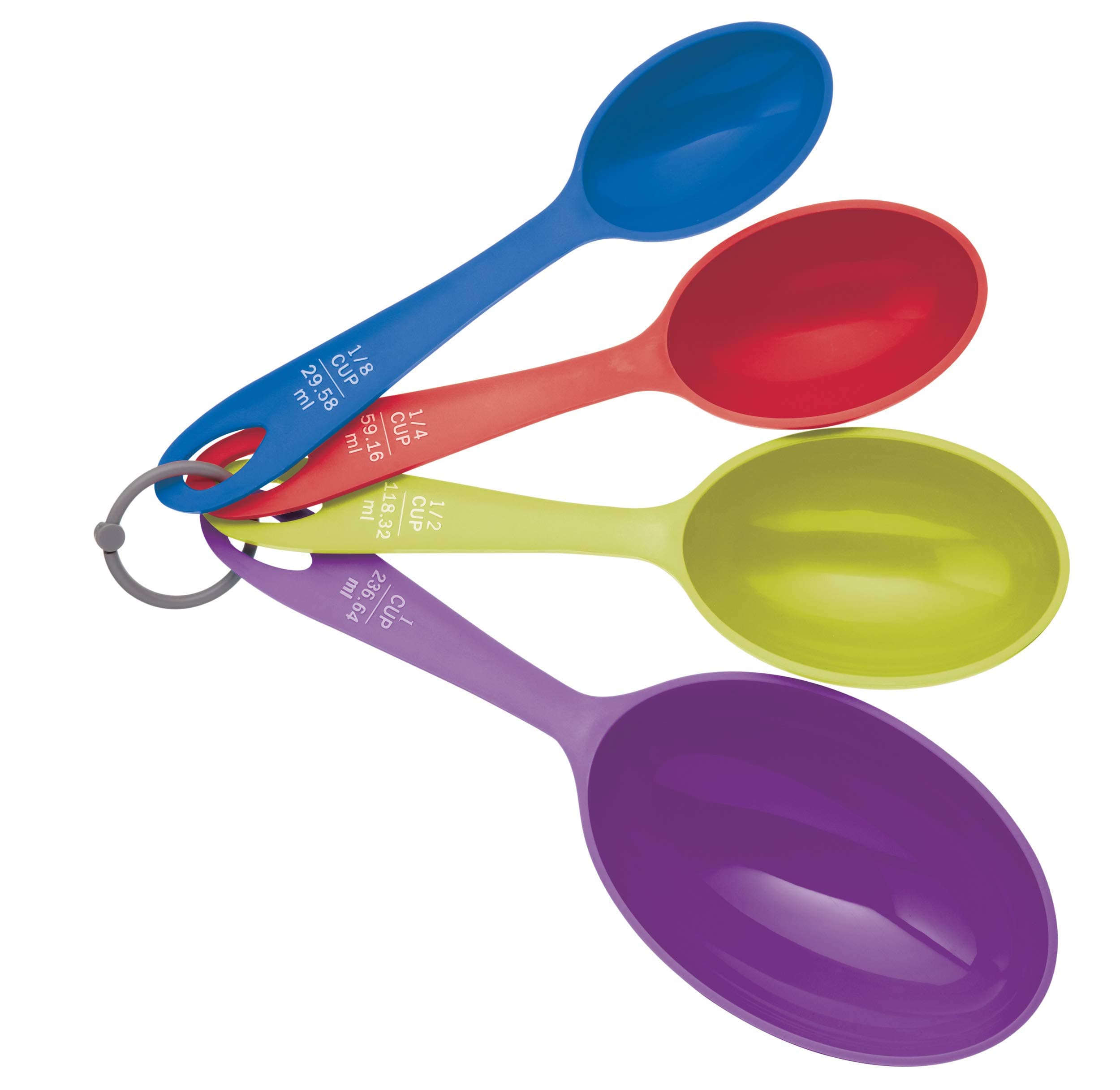 Colourworks Brights Four Piece Measuring Cup Set, Tagged