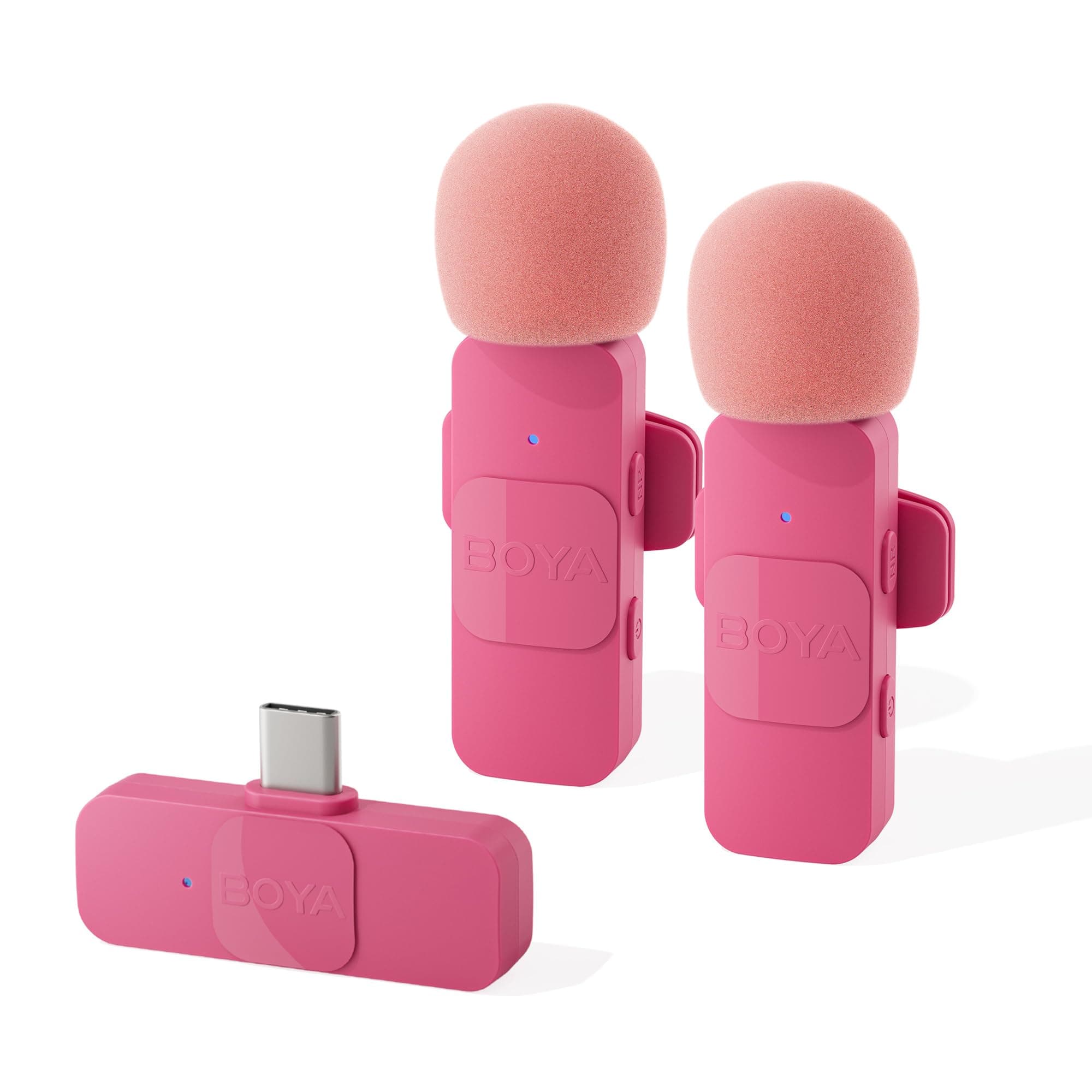 BOYA Pin Microphone, 2.4 ghz Wireless Microphone, Instant Connection, Smartphone External Lavalier Microphone, Plug & Play, Noise Reduction, Clip Type, Wireless Microphone, 360° Sound Collection,