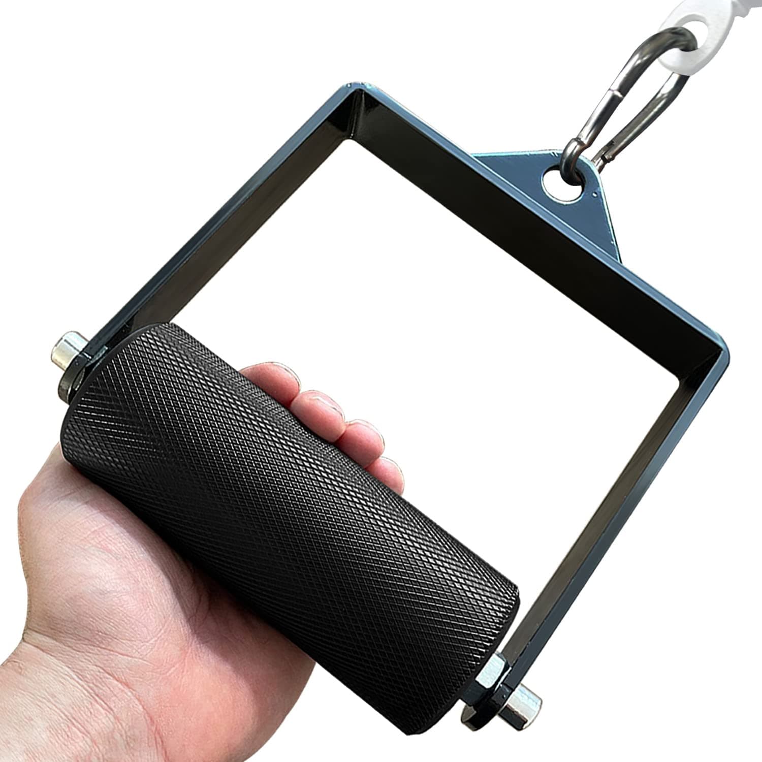 MARSAFIT Gym Fitness LAT Pulldown Attachments, Fat Arm Wrestling Exercise D Handle Cable Attachment, Arm Lifting Deadlift Handle Grip for Finger Wrist Strength