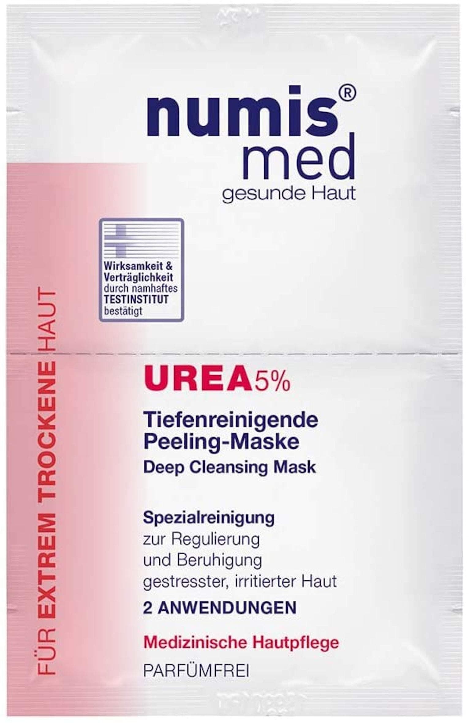 NUMIS Med Deep Cleansing Exfoliating Cream Face Mask 5% Urea 2 x 8 ml