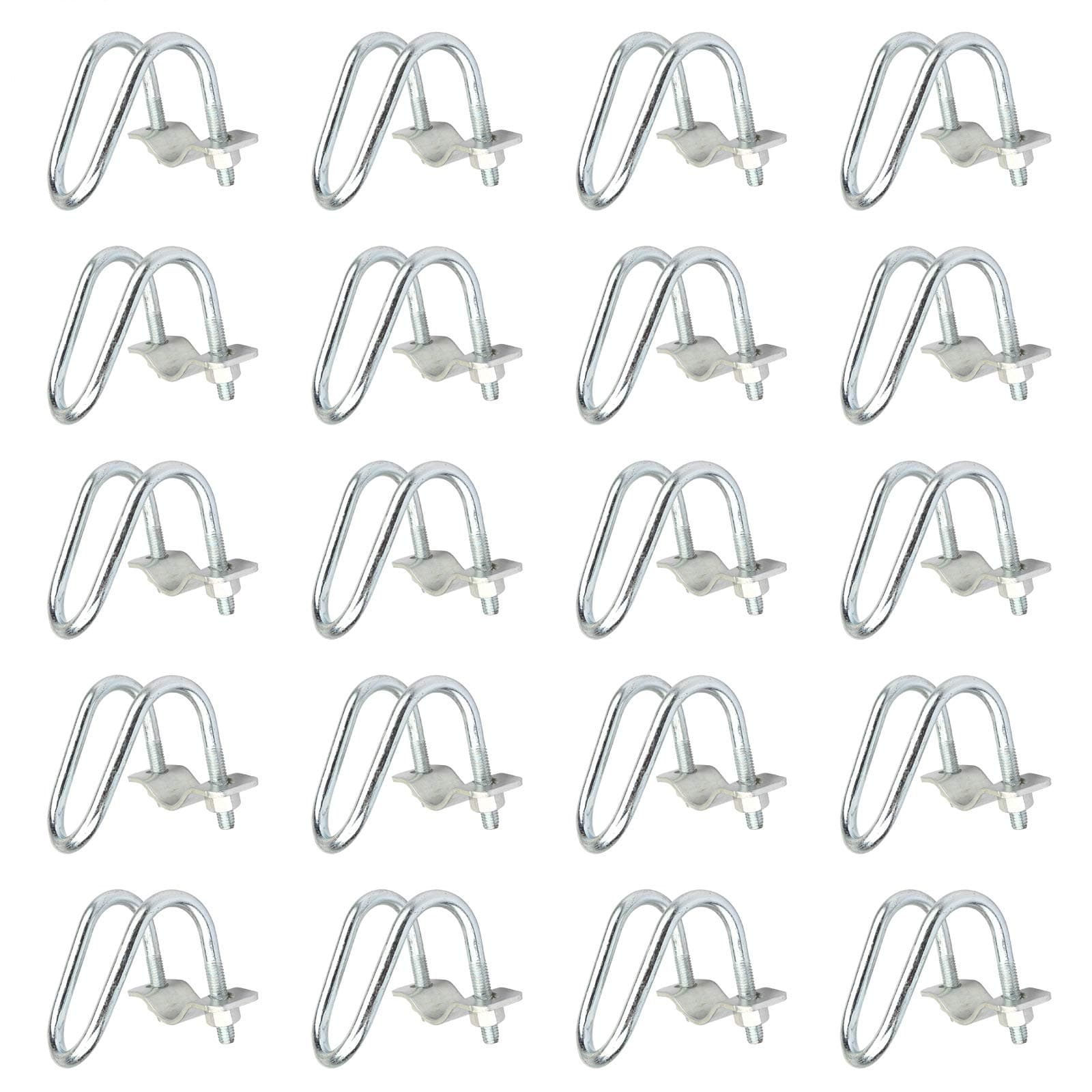 20 PCS Cross-Connector Vertical Pipe Clamp for 3/4" EMT Conduit, Crossover Clamp for Greenhouse, Awning