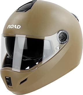 SBH-34 Rox Road ISI Certified Full Face Helmet with Inner Smoke Sun Shield and Outer Clear Visor