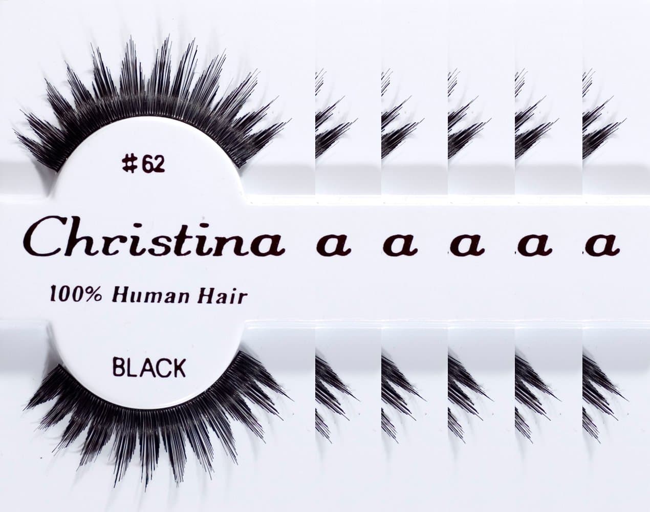 6packs Eyelashes - 62 by Christina
