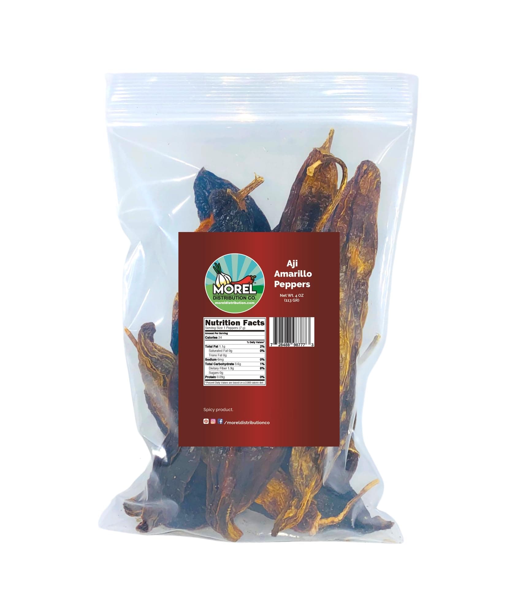 Dried Aji Amarillo Pepper (Chile Amarillo) WT: 2 oz, 4 oz, 8 oz, 1 lb, 2 lb, 5 lb and 10 lb! (4 oz)
