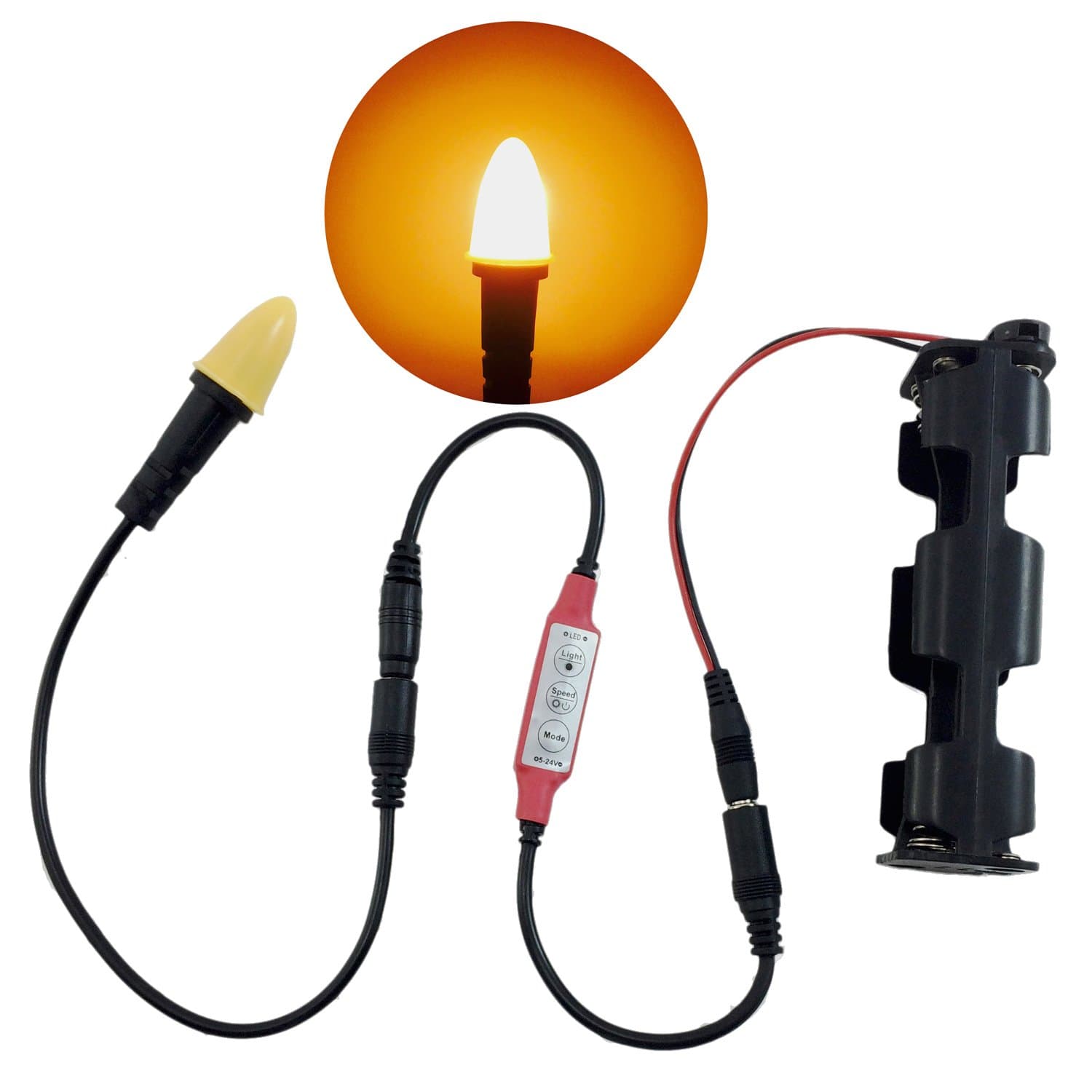 Candle Flame Light Led Kit with Fire Flicker Effects for Props Theatrical Scenery Torches Lanterns