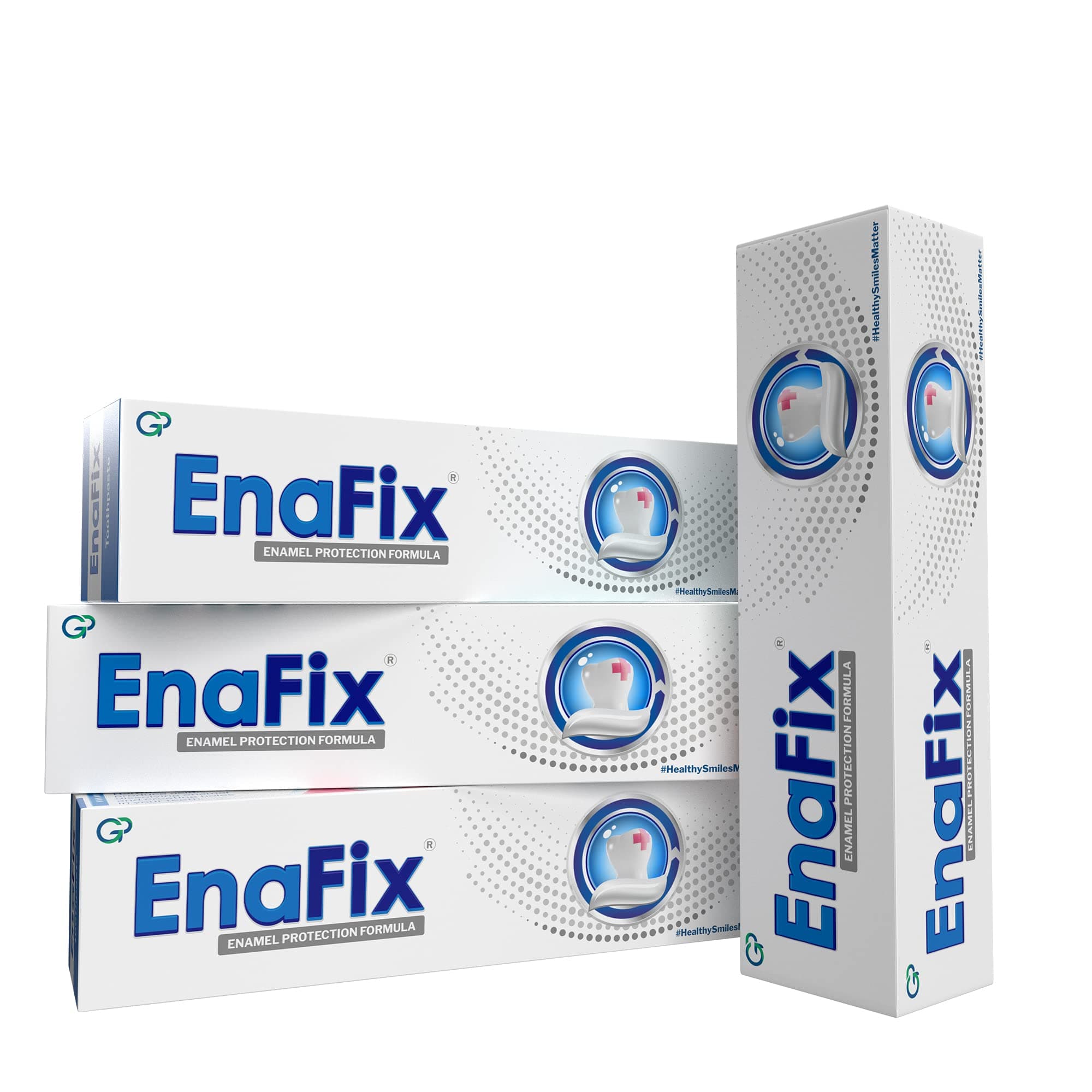 ENAFIX Anticavity Toothpaste | Fluoride Free Toothpaste With Calcium And Phosphate For Enamel Remineralisation | Fights Tooth Decay | (Pack Of 4) 70G Each