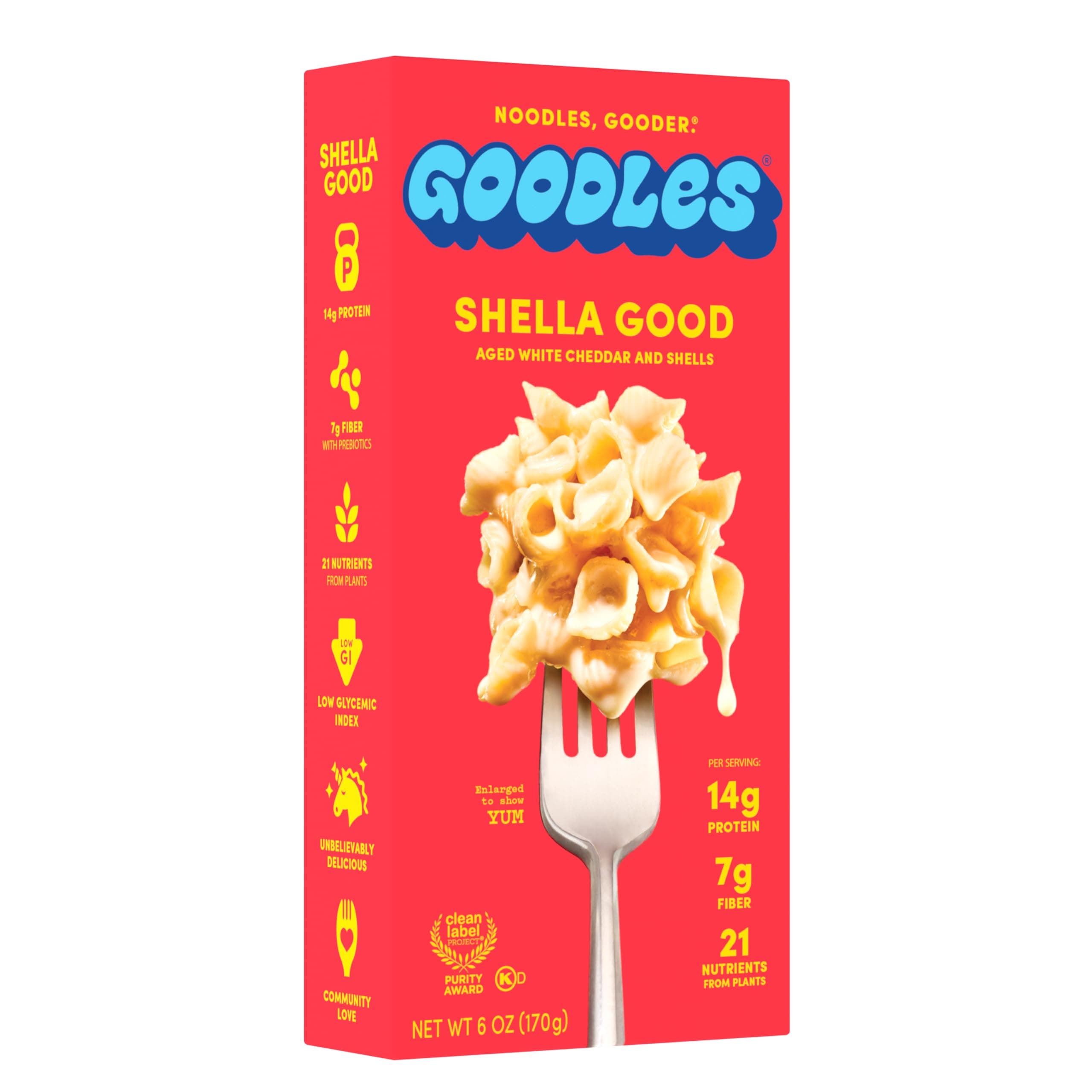 Goodles Shella Good Aged White Cheddar Protein Mac & Cheese 6.0OZ