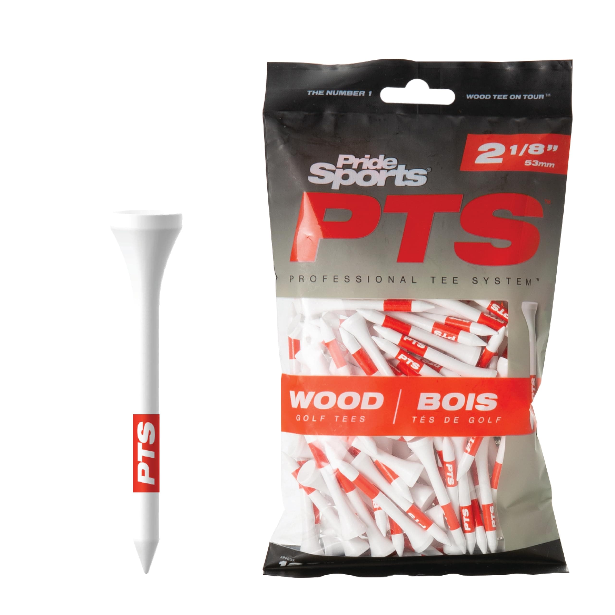 Pride Professional Tee System 2-1/8" Shortee Wood Golf Tee
