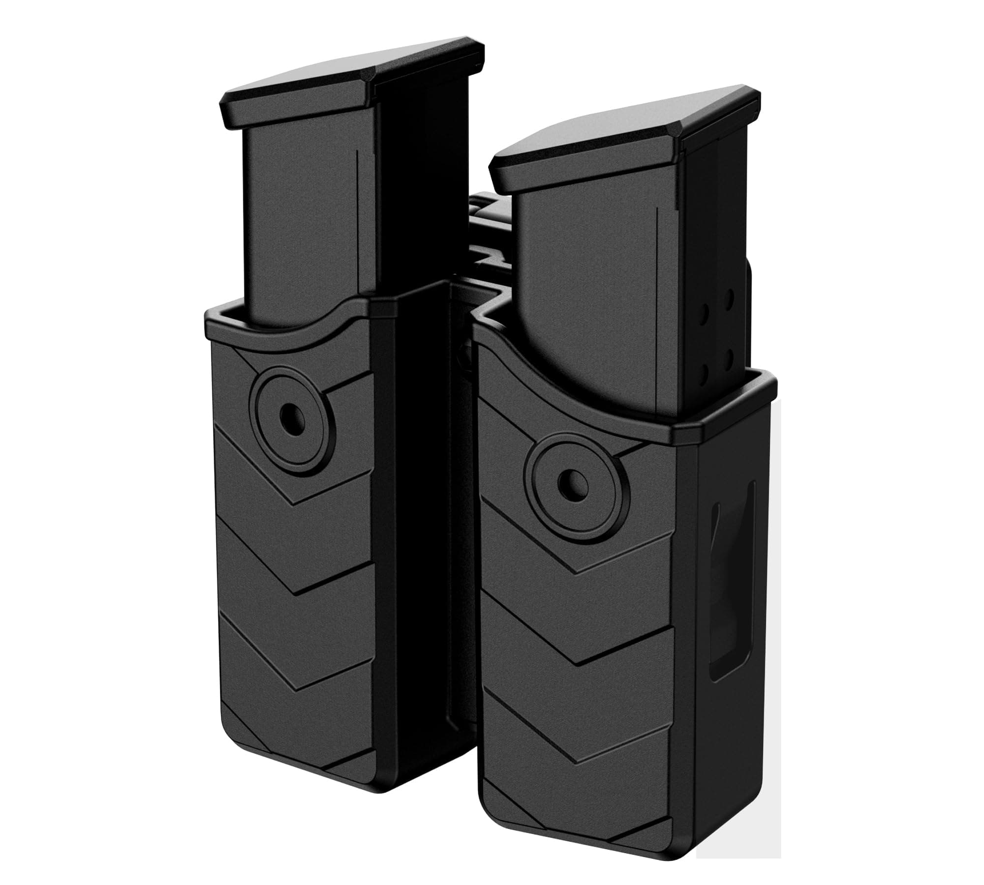 Universal Double Magazine Holster, 9mm 40 Dual Stack Mag Holder, .45 Single Stack Magazines Pouch Adjustable Retention for Glock, S&W, Ruger, Sig Sauer, Taurus, Beretta, Springfield, H&K, and More