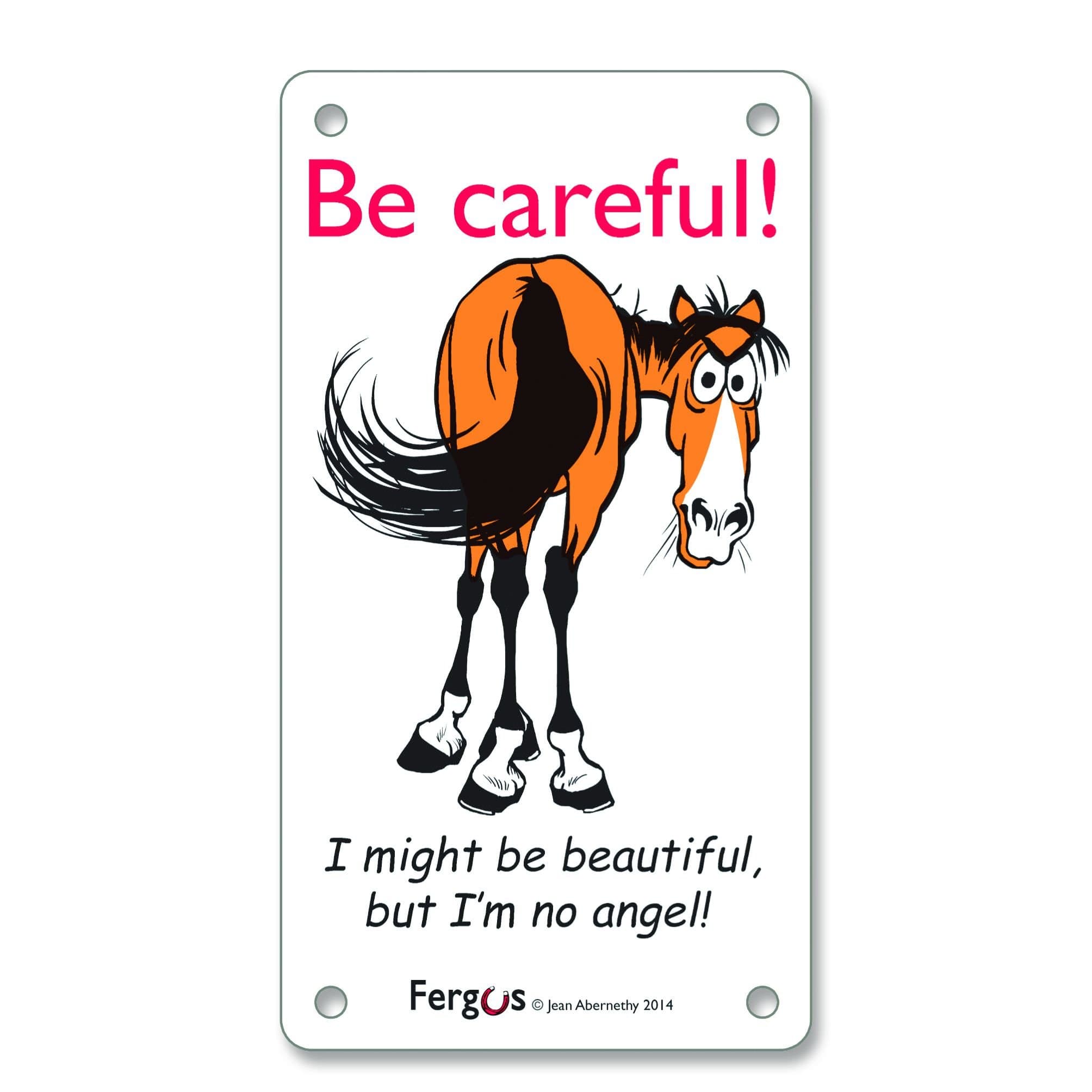 FERGUS Stall/Barn Sign Angel