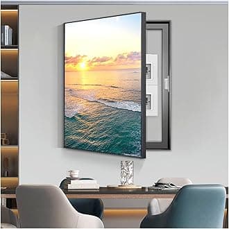 Electrical Panel Cover Decorative, Breaker Box Cover Decorative, Meter Box Decorative Painting, Wall Mounted Hide Fuse Box Cover Cabinet(A,60x80cm/24x31in)