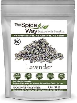 Lavender Flowers - (2 oz) dried flower buds for tea and culinary use - Culinary Lavender Buds - Dried Edible Lavender for Drinks, Chicken, Lavender Tea and More Dried Lavendar Recipes
