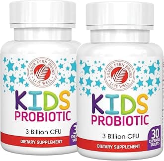 Brand Kids Ultimate Probiotic - 2 Bottles - 30 Chewable Tablets Each - Sugar & Gluten Free - Children's Dietary Supplement - DNA & Survivability Verified - Digestive & Immune Support