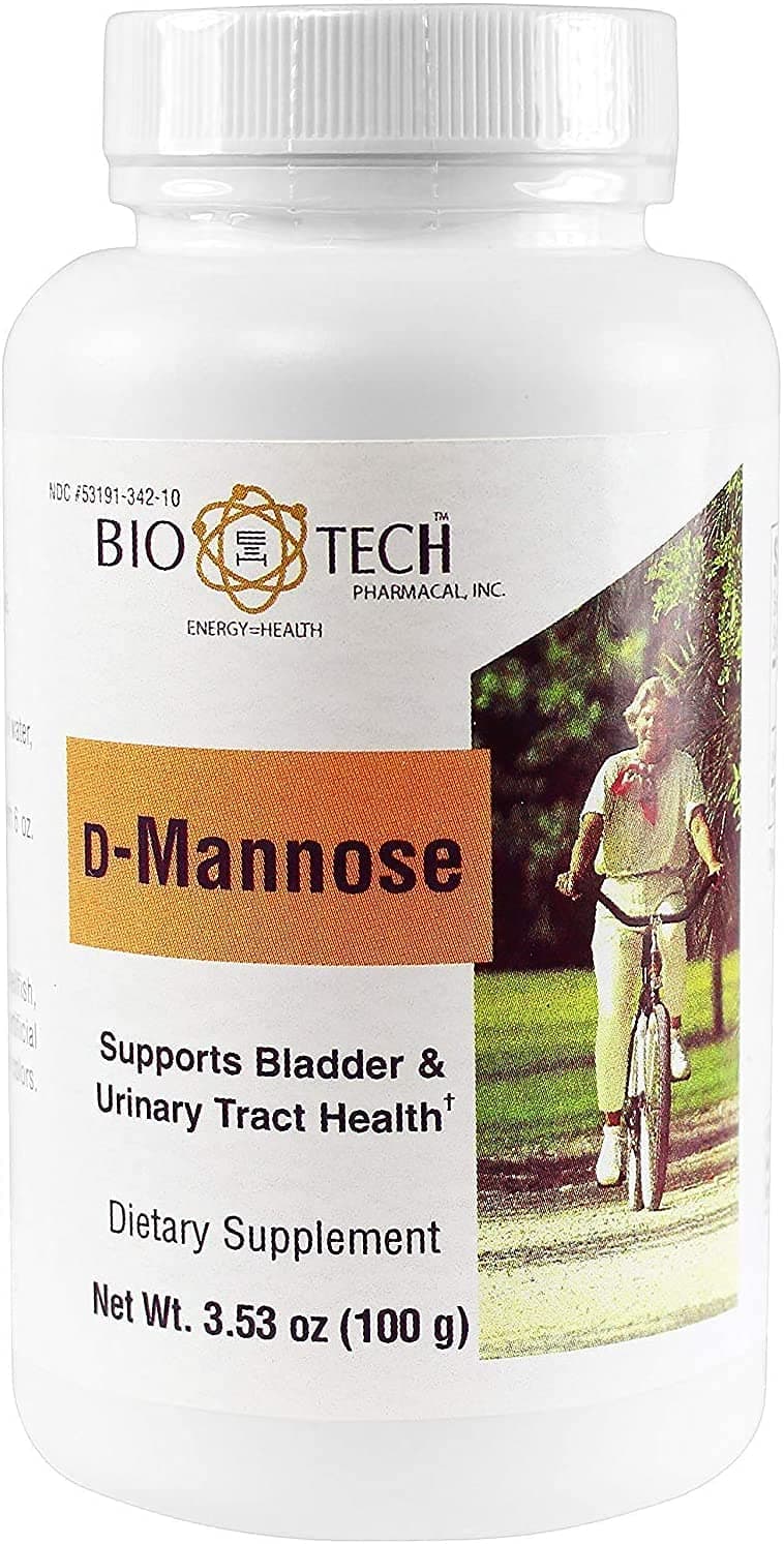 Bio-Tech Pharmacal D-Mannose, Supports Bladder and Urinary Tract Health (Powder - 100g)