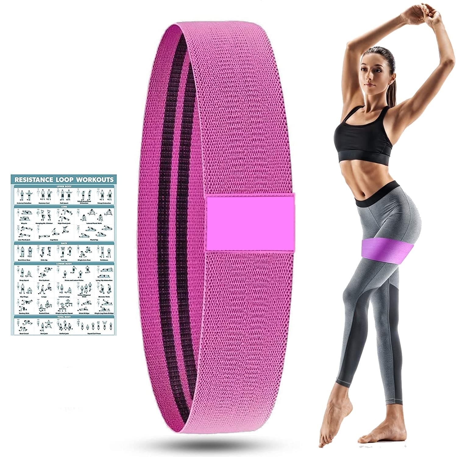 Anti-Slip Fabric Resistance Loop Bands