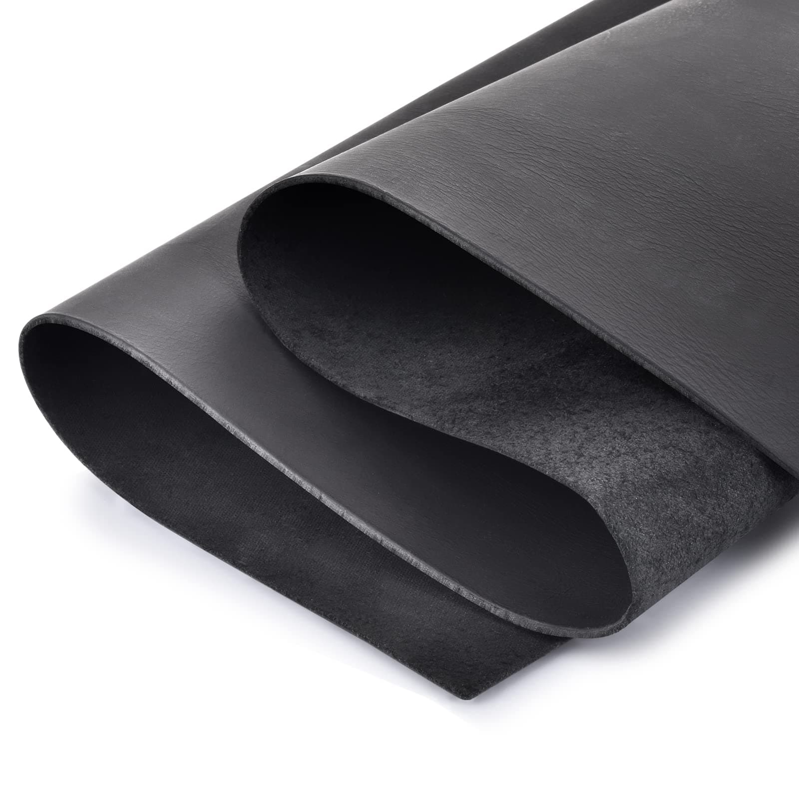 TeeLiy Tooling Leather Square 1.8-2.0MM Thick Genuine Full Grain Cowhide Leather Sheets for Crafts Tooling Sewing Wallet Earring Hobby (Black, 12"x24")