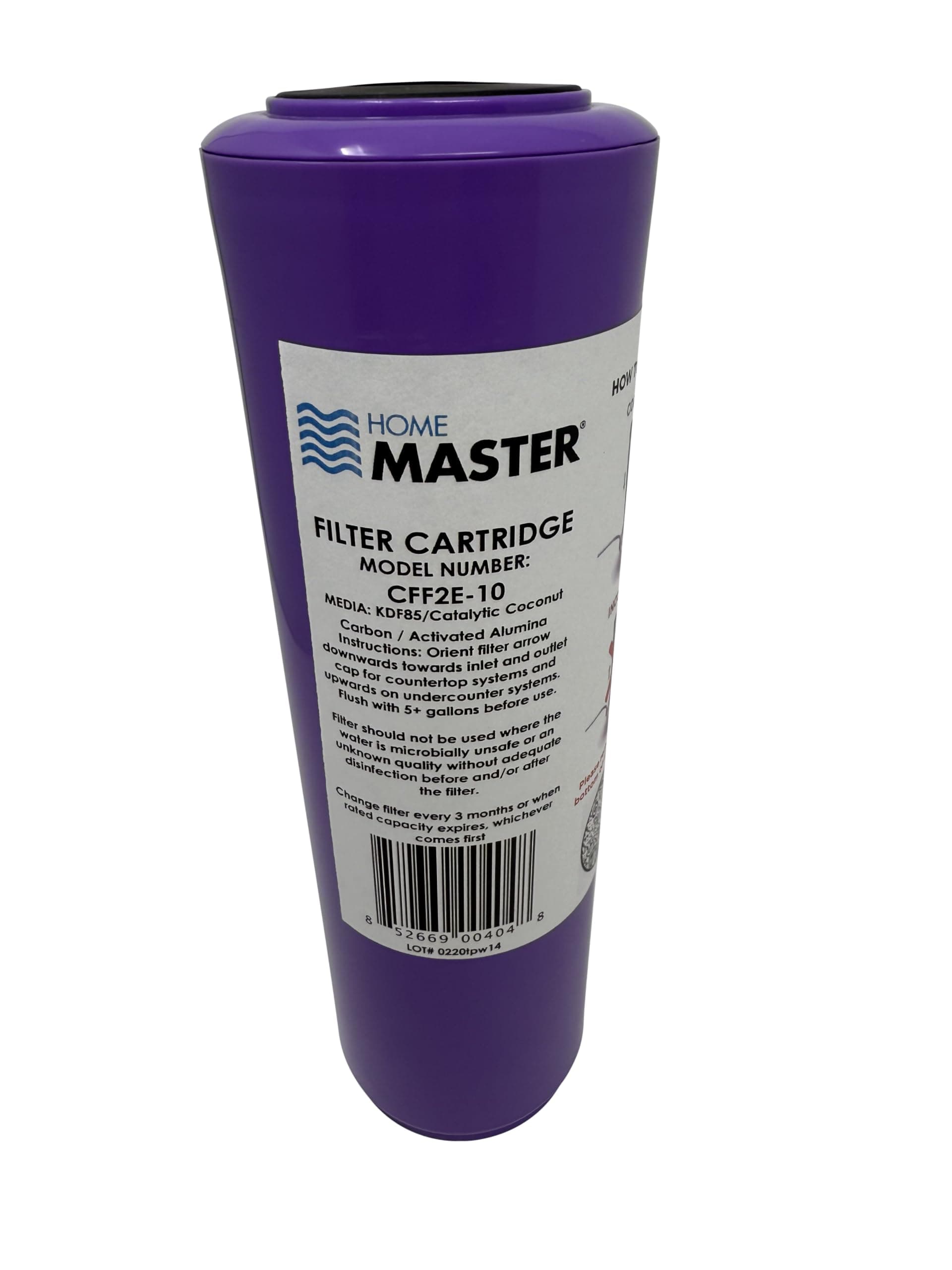 Home Master CFF2E-10 Jr F2 Elite Replacement Water Filter, Activated Alumina/GACC/KDF85 Fluoride Filter