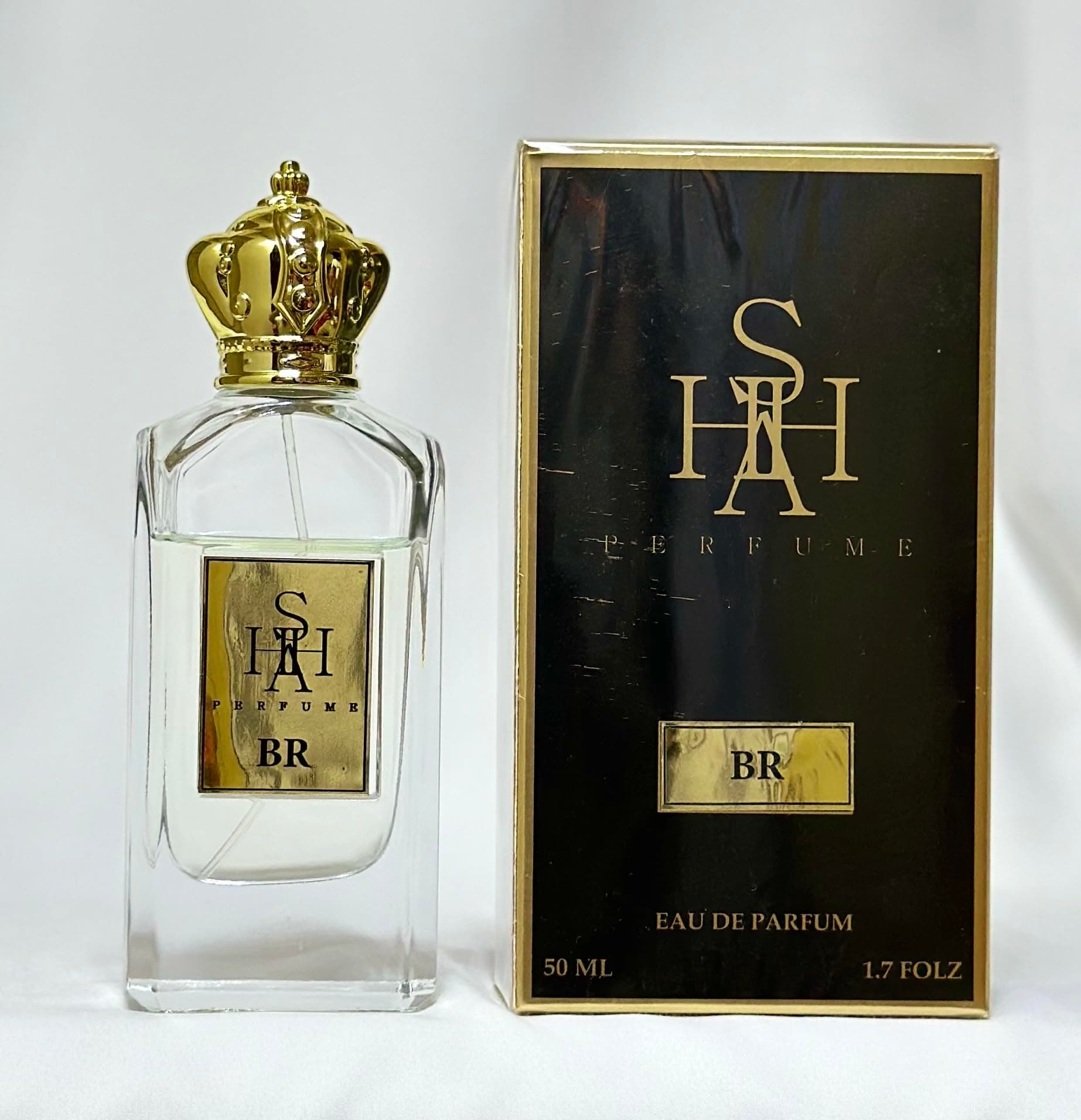 "BR 50ML Eau de Parfum for Unisex - Unleash a Dynamic Essence in a Striking Bottle." By Shah Perfumes
