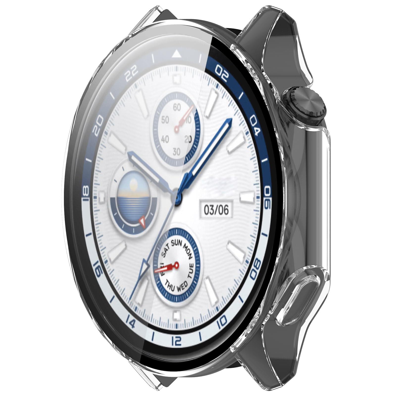 Screen Protector Compatible with OnePlus Watch 2 Case Smartwatch Accessories Scratched Resistant Full Protective Case Screen Protectors Intended for OnePlus Watch 2 (Clear)