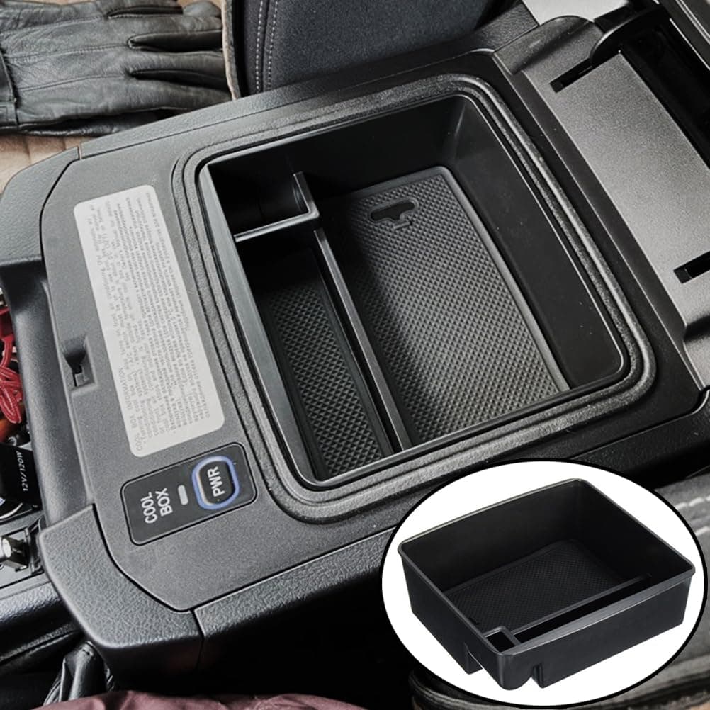 AUTOXBERT Armrest Storage Box Phone Holder Center Console Organizer Container Tray Car Parts for Lexus Gx400 Gx460 Gx470 Toyota Land Cruiser Prado Fj150 Lc150 2004-2016 2017 2018 2019 2020