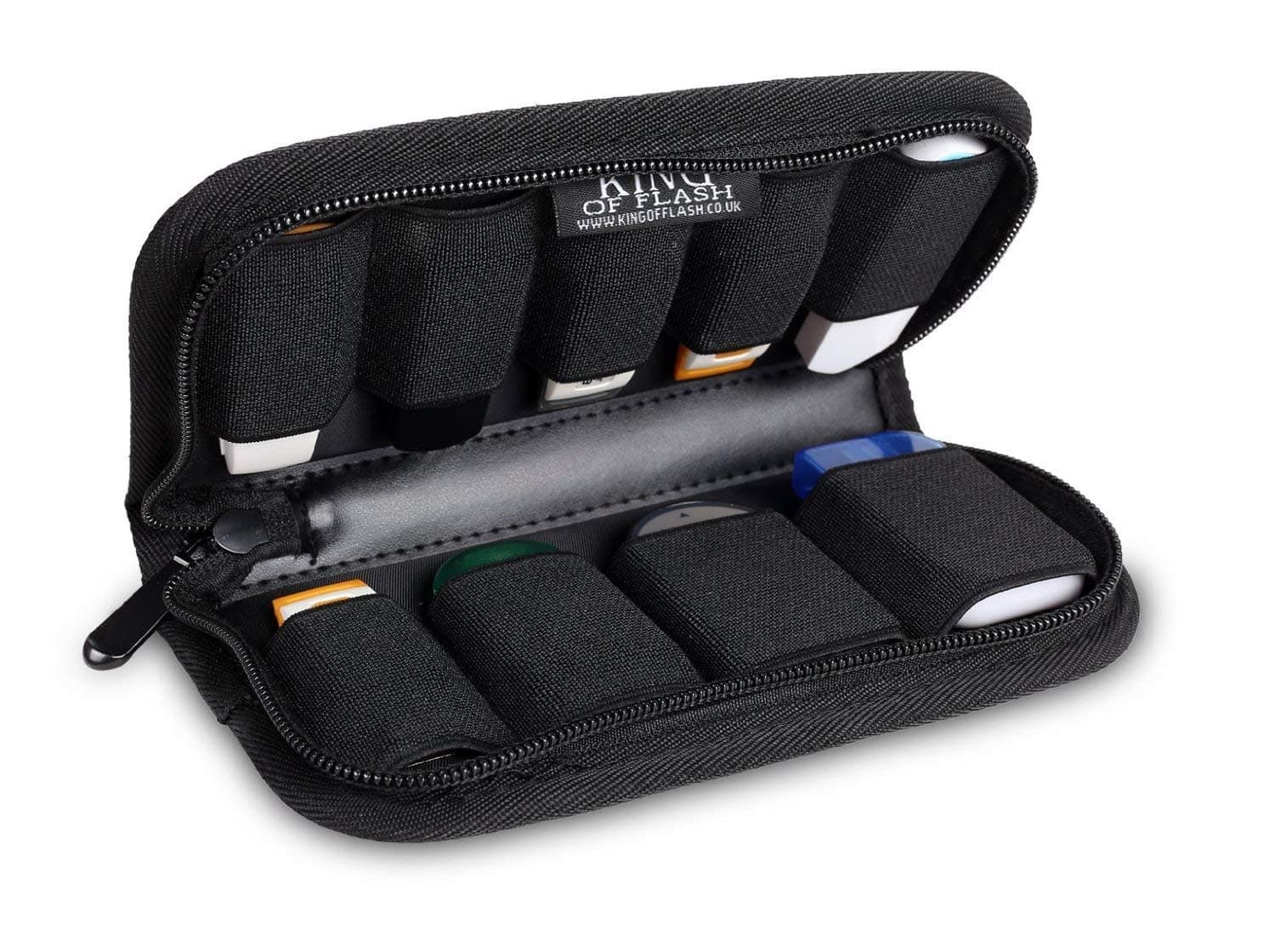 9 x USB Flash Drives Carrying Case with Premium Quality Padded Protection for Flash/Key Drives - Black