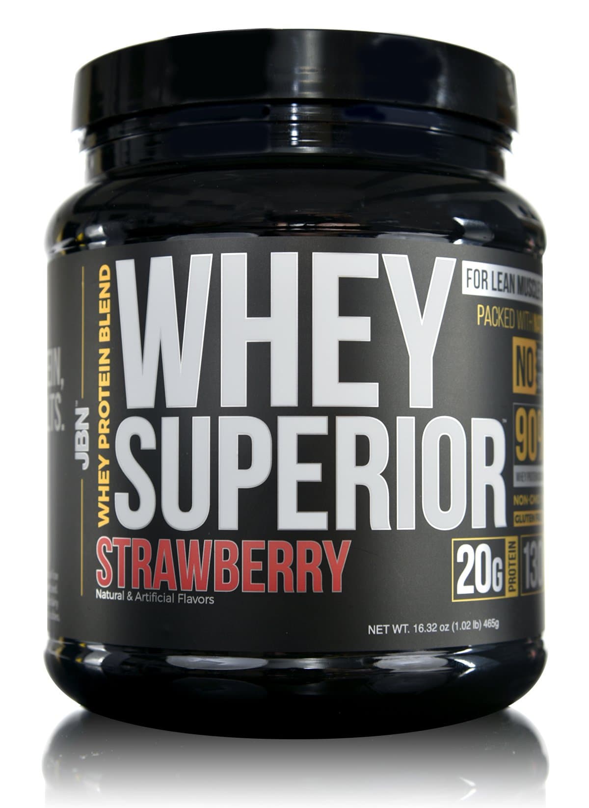 JBN: #1 Whey Superior Protein Powder: Pasture-Based Whey Isolate and Whey Concentrate, Gluten-Free, Non-GMO, 20G of Protein, Delicious Taste, Lean Muscle, Weight-Loss, 3rd Party Tested