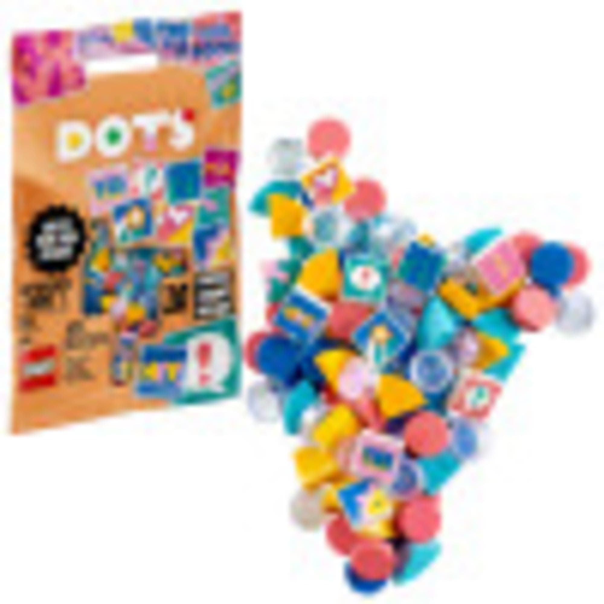 DOTS Extra DOTS - Series 2 41916 DIY Craft, A Fun Add-on Tile Set for Kids who Like Arts and Crafts and Decorating Jewelry or Room Décor and Printed Tiles (109 Pieces)