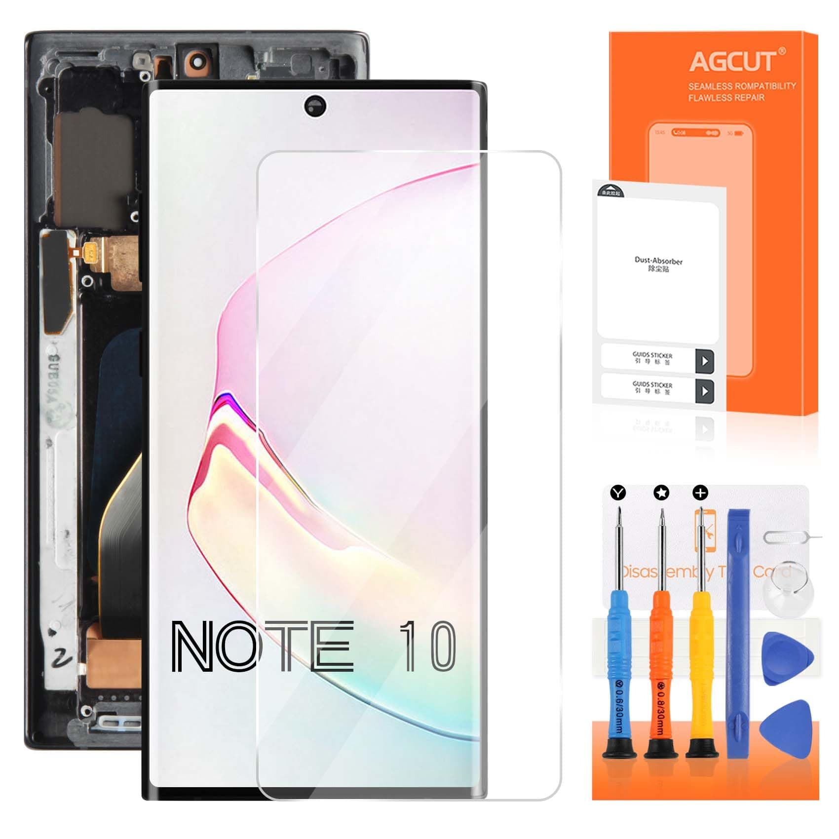 INCELL for Samsung Galaxy Note 10 Screen Replacement for Samsung Note10 LCD Display SM-N970F SM-N970W SM-N970U LCD Digitizer Screen Touch Assembly with Frame++Installation Video(No Fingerprint)