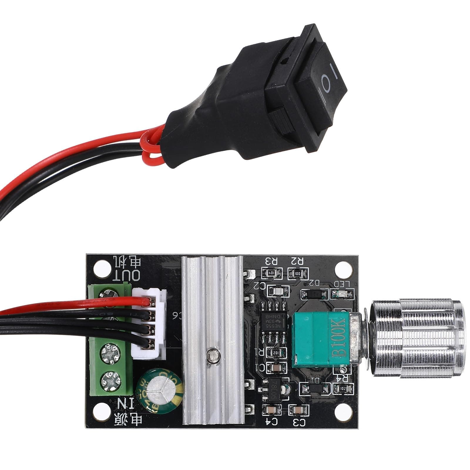 1203BB 6V 12V 3A 80W DC Motor Speed Controller (PWM) Adjustable Motor Driver