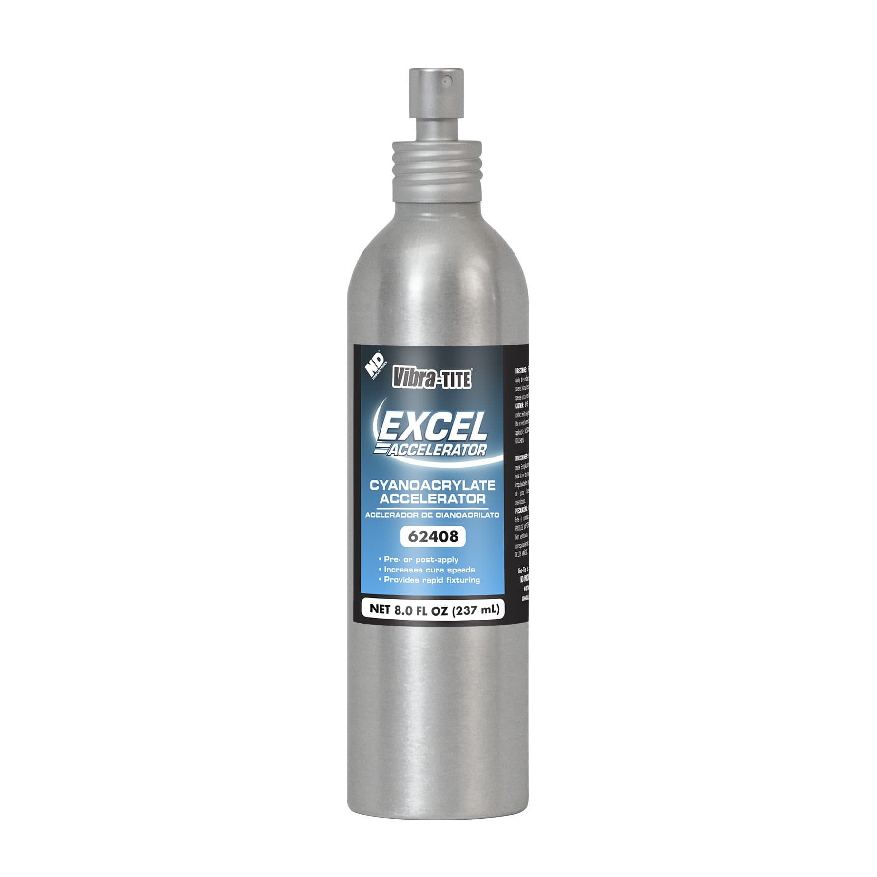 624 Clear/Amber Excel Impact Resistant Accelerator, 8 oz Bottle