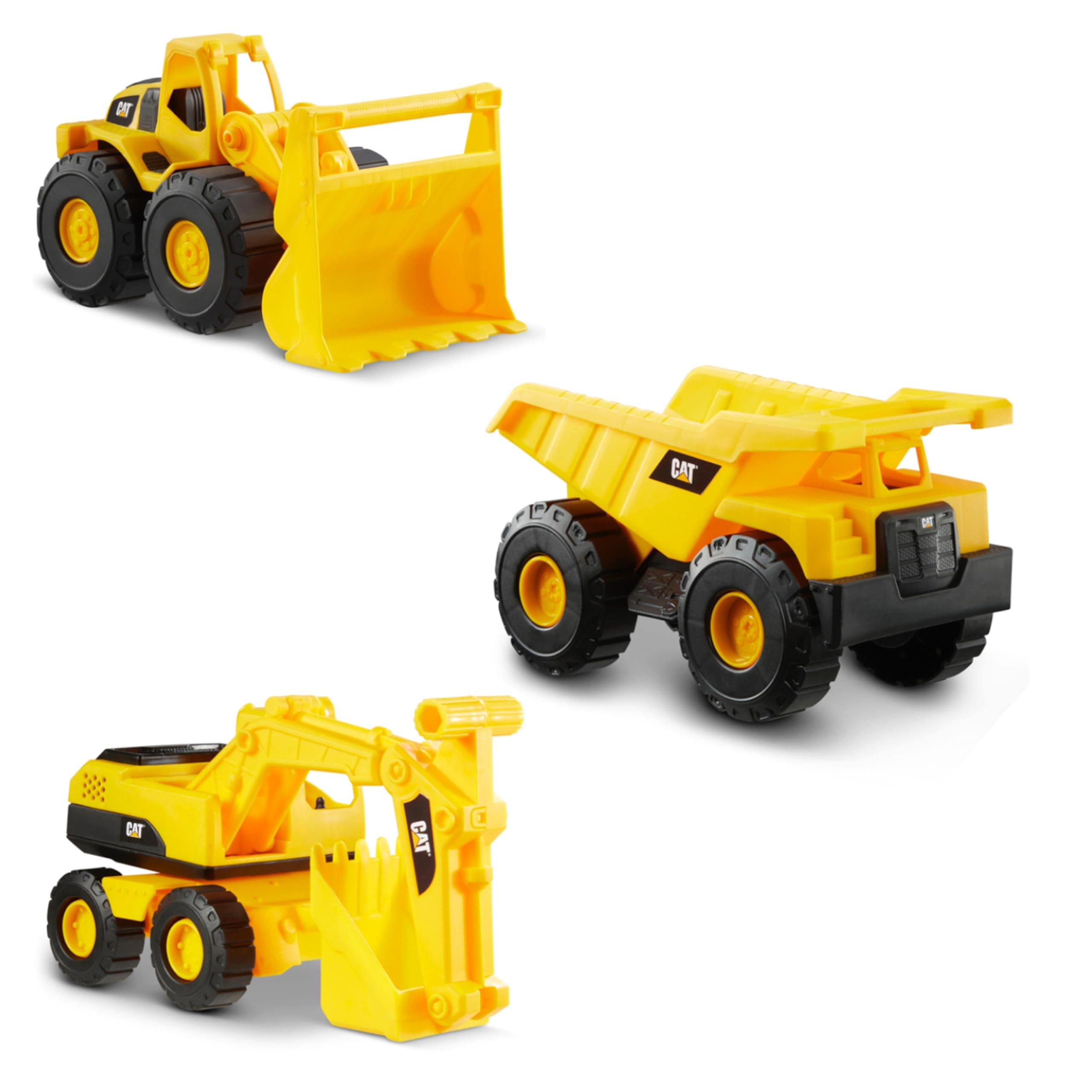 Caterpillar CAT Mini Crew 3 Pack - Dump Truck, Wheel Loader, & Excavator
