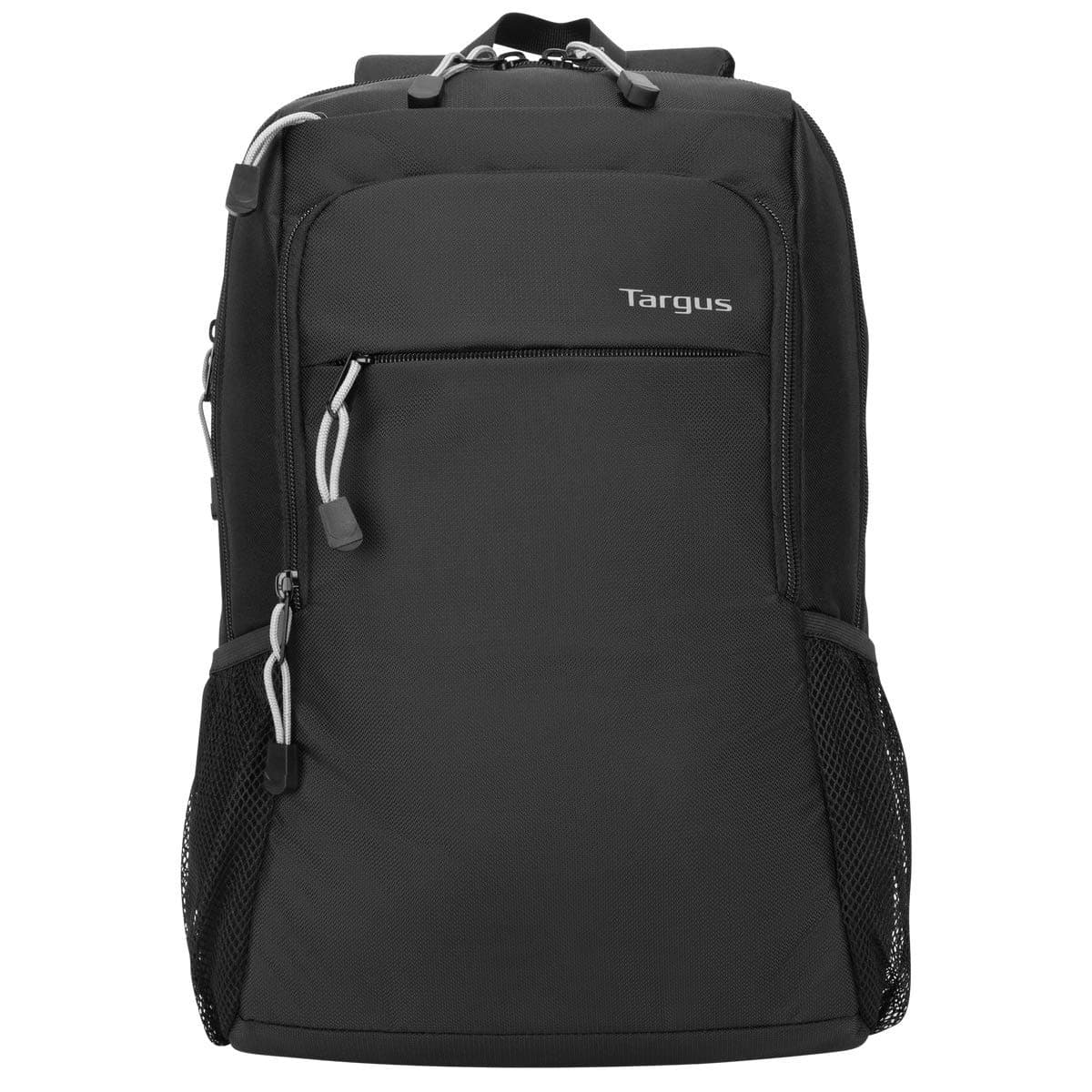 Intellect Essentials Lightweight Waterproof Backpack with Padded Back Support, Black, 15.6"