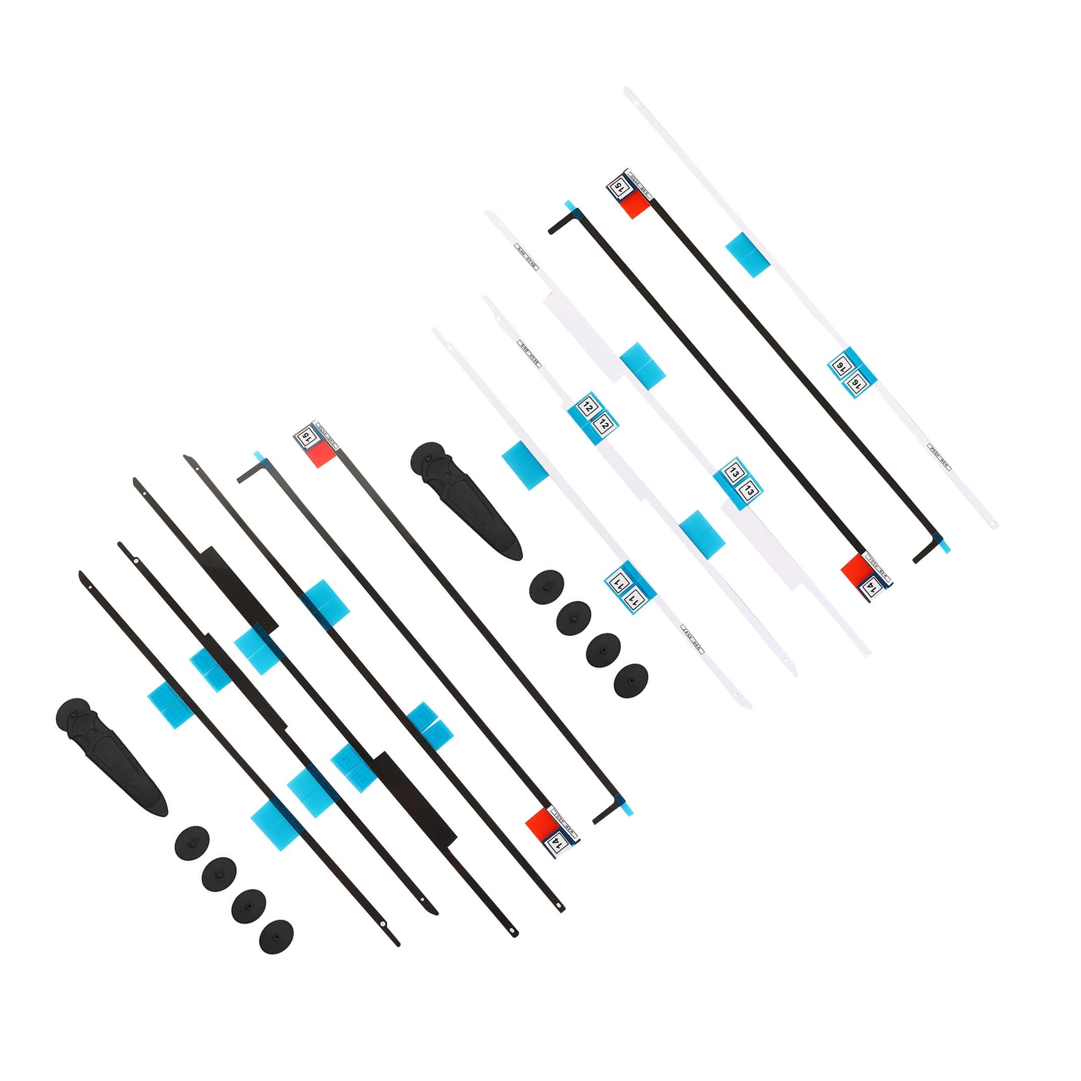 LCD Adhesive Strip Kit (2 Sets), KKDAO LCD Screen Display Strips Stickers Replacement Tools + 2 Opening Wheel Tools, iMac (27-inch, Late 2012/2013/2014/2015) 2012-2019 A1419