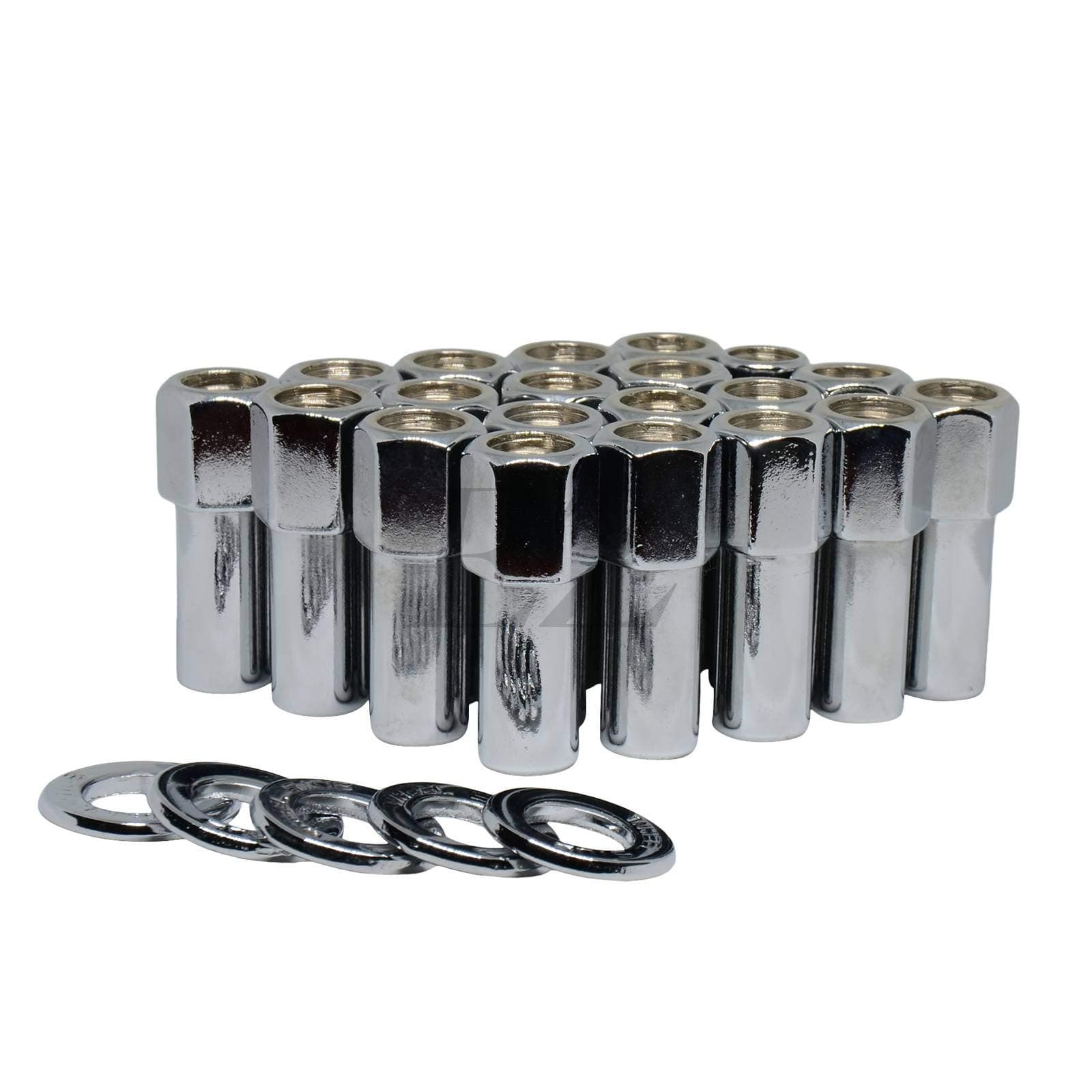 Open End Cragar SST Mag Lug Nut 7/16"-20 with Center Washer Pack of 20 8602-779